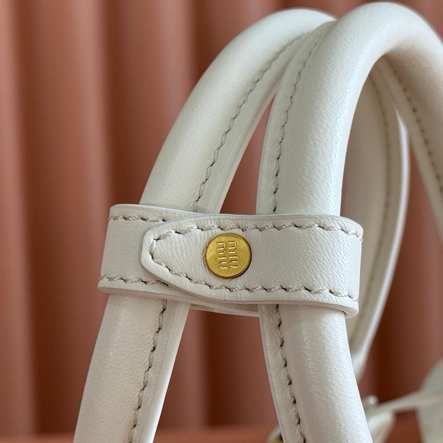 Miu Miu Arcadie Matelassé nappa leather bag White 5BB191 TOP