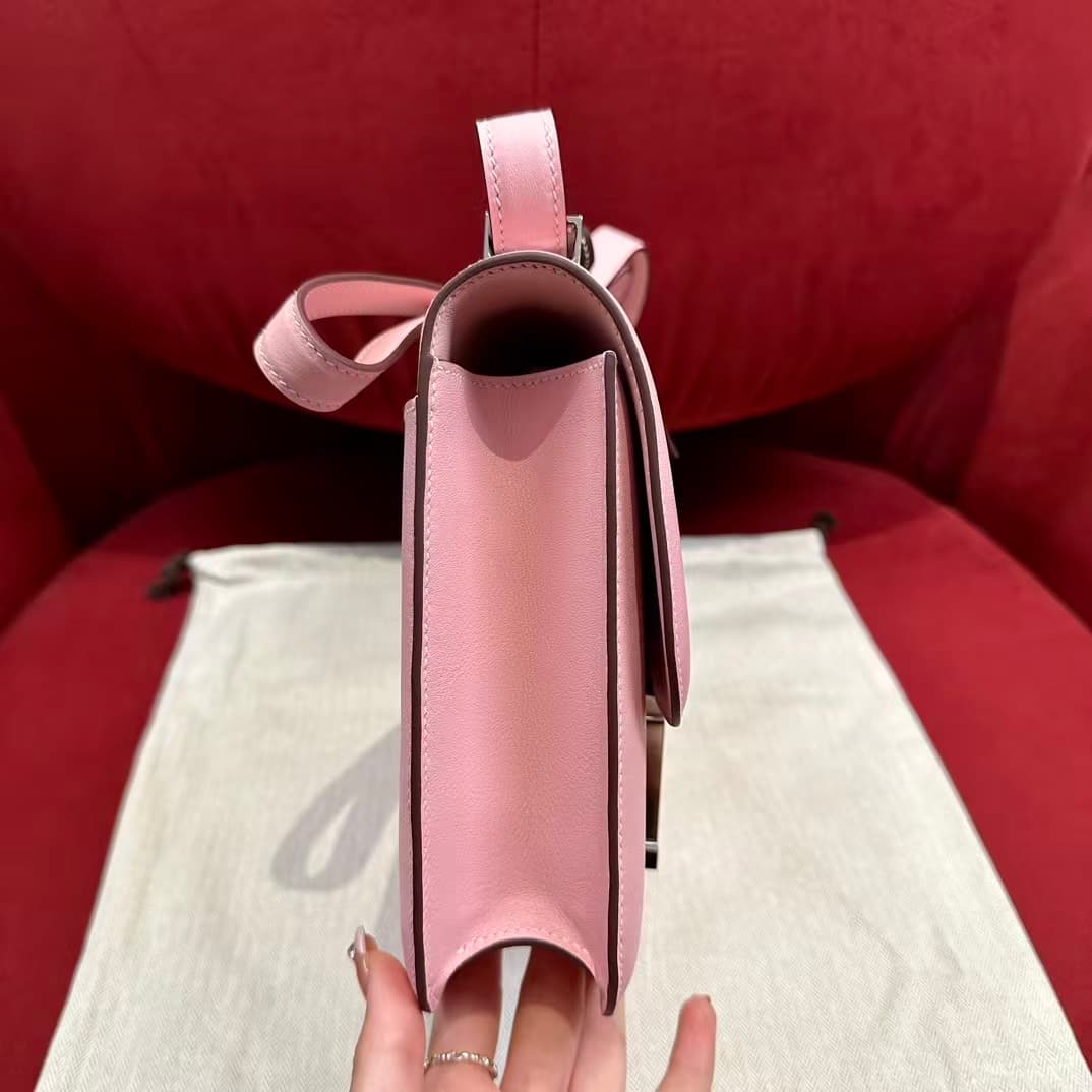 Hermes Constance 24 Rose Sakura Swift  Leather WAX High Customizing Style