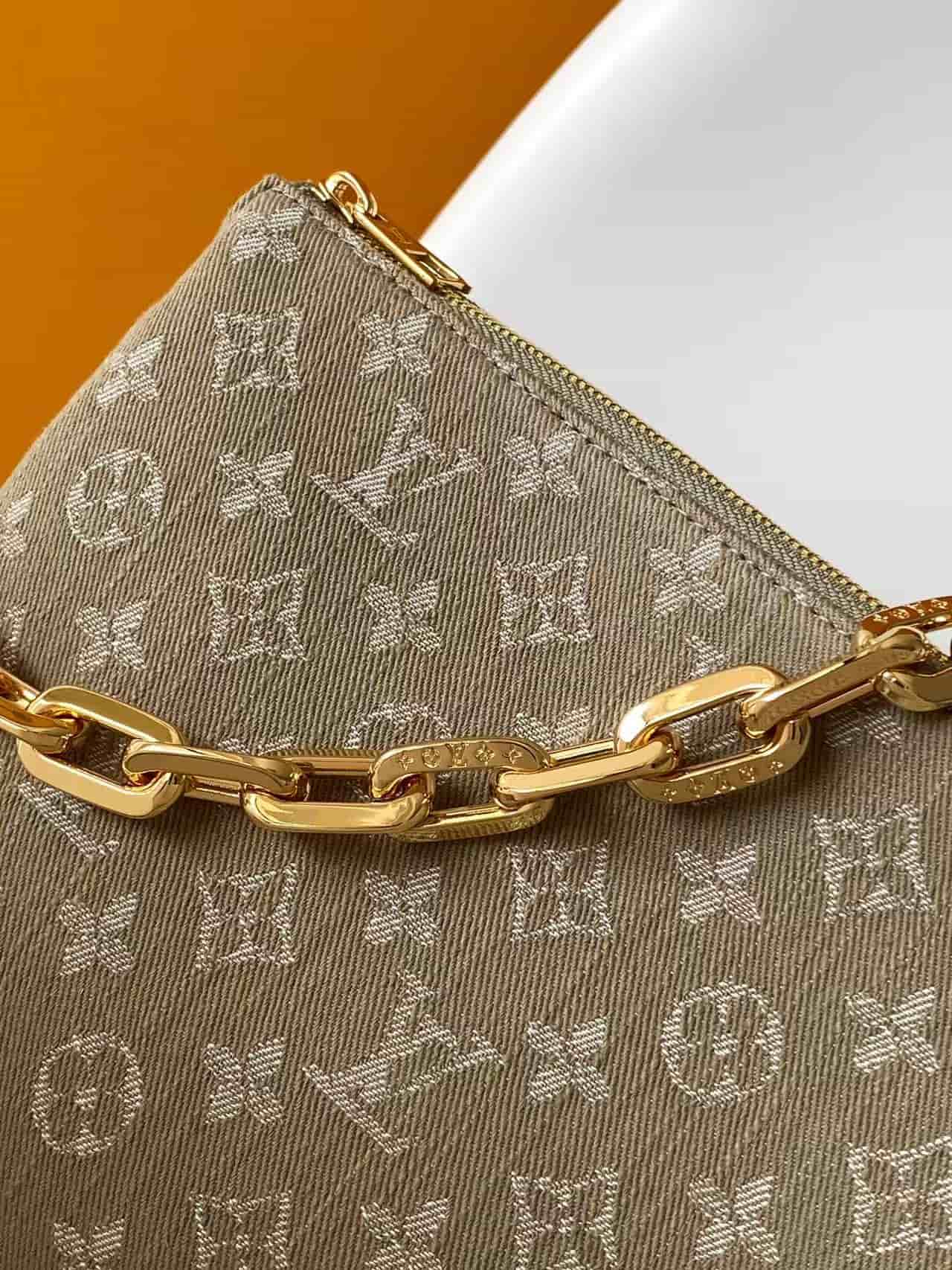 Louis Vuitton Coussin PM Khaki Denim GOTS certified cotton M28360 High