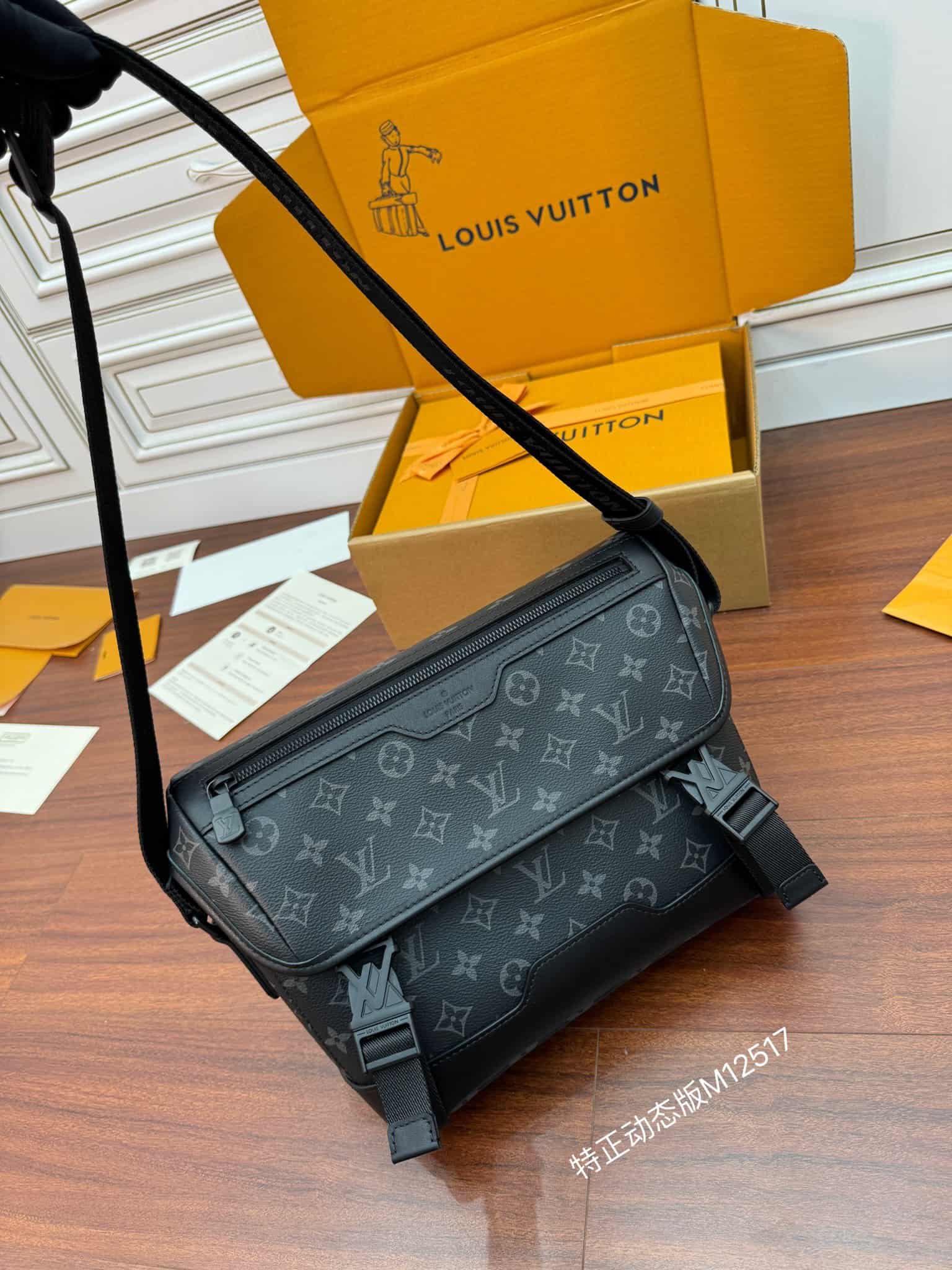 Louis Vuitton Messenger Voyager PM Monogram Eclipse coated canvas M12517 TOP