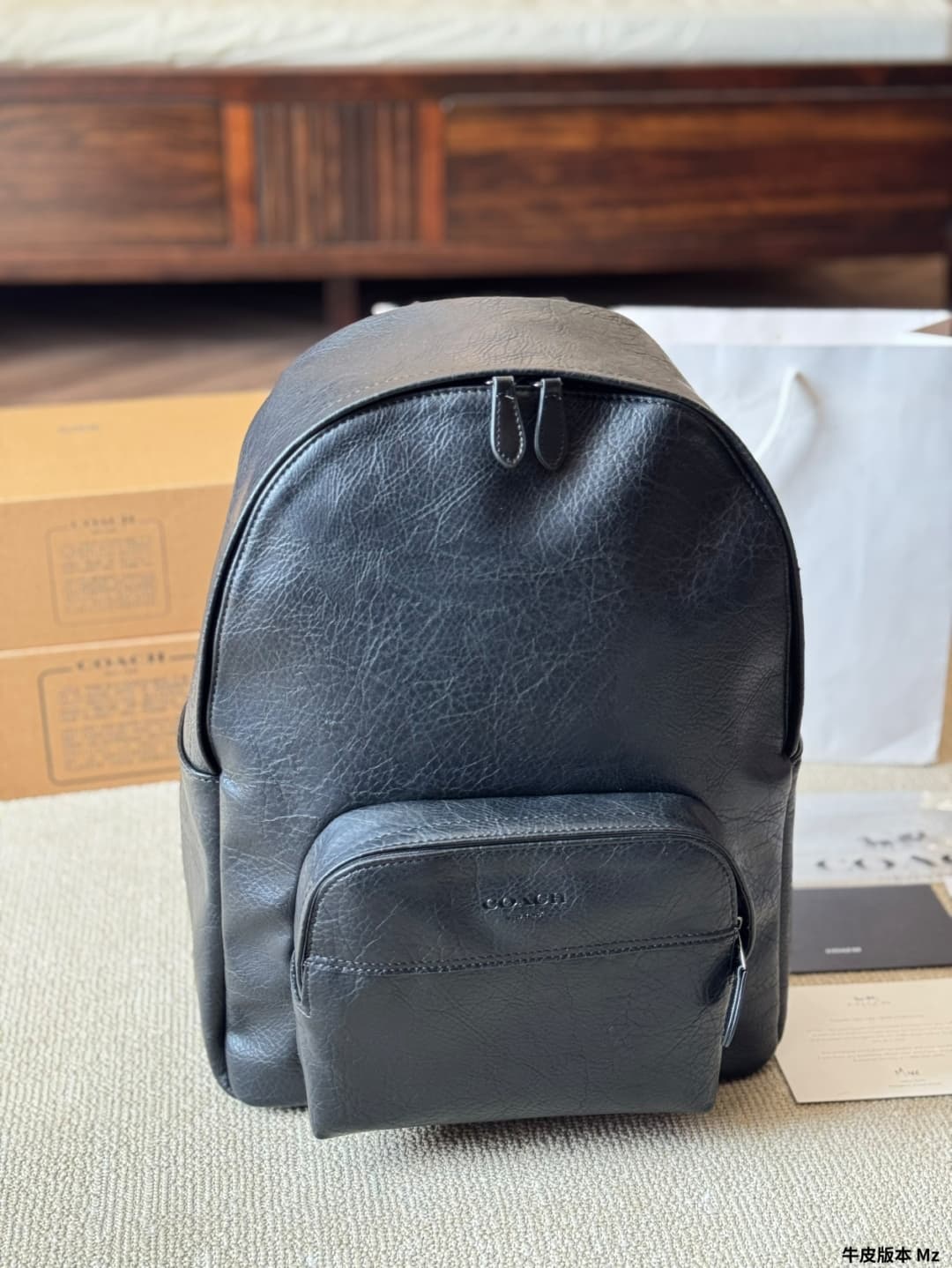 Coach Houston Backpack In Smooth calf leather