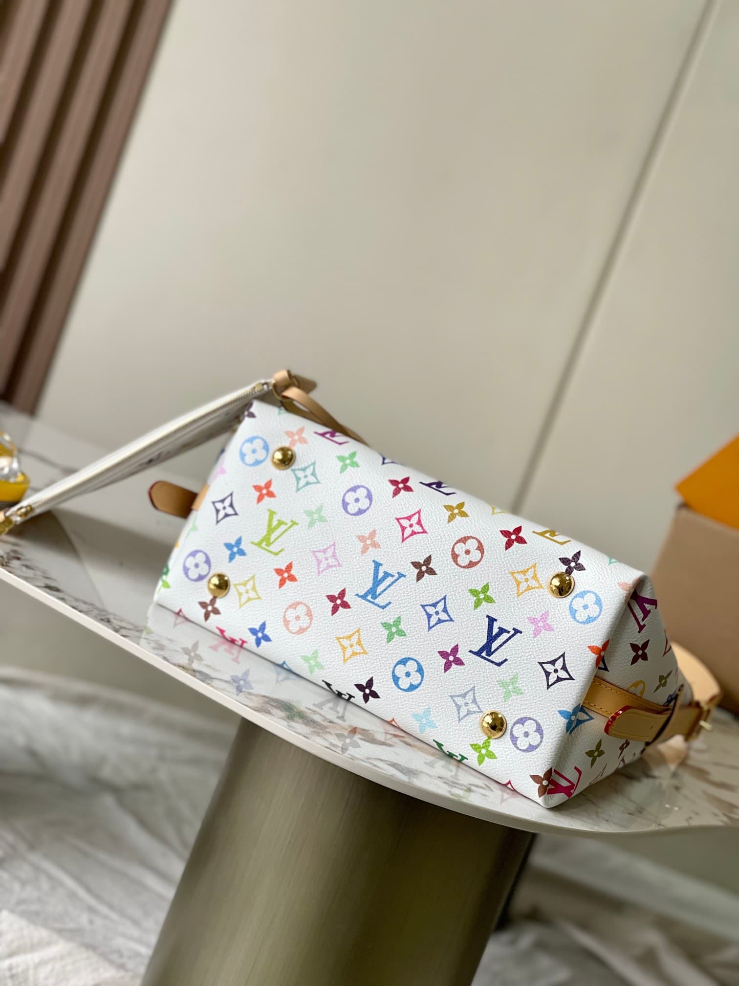 Louis Vuitton x Murakami CARRYALL PM M13661 Monogram coated canvas Top