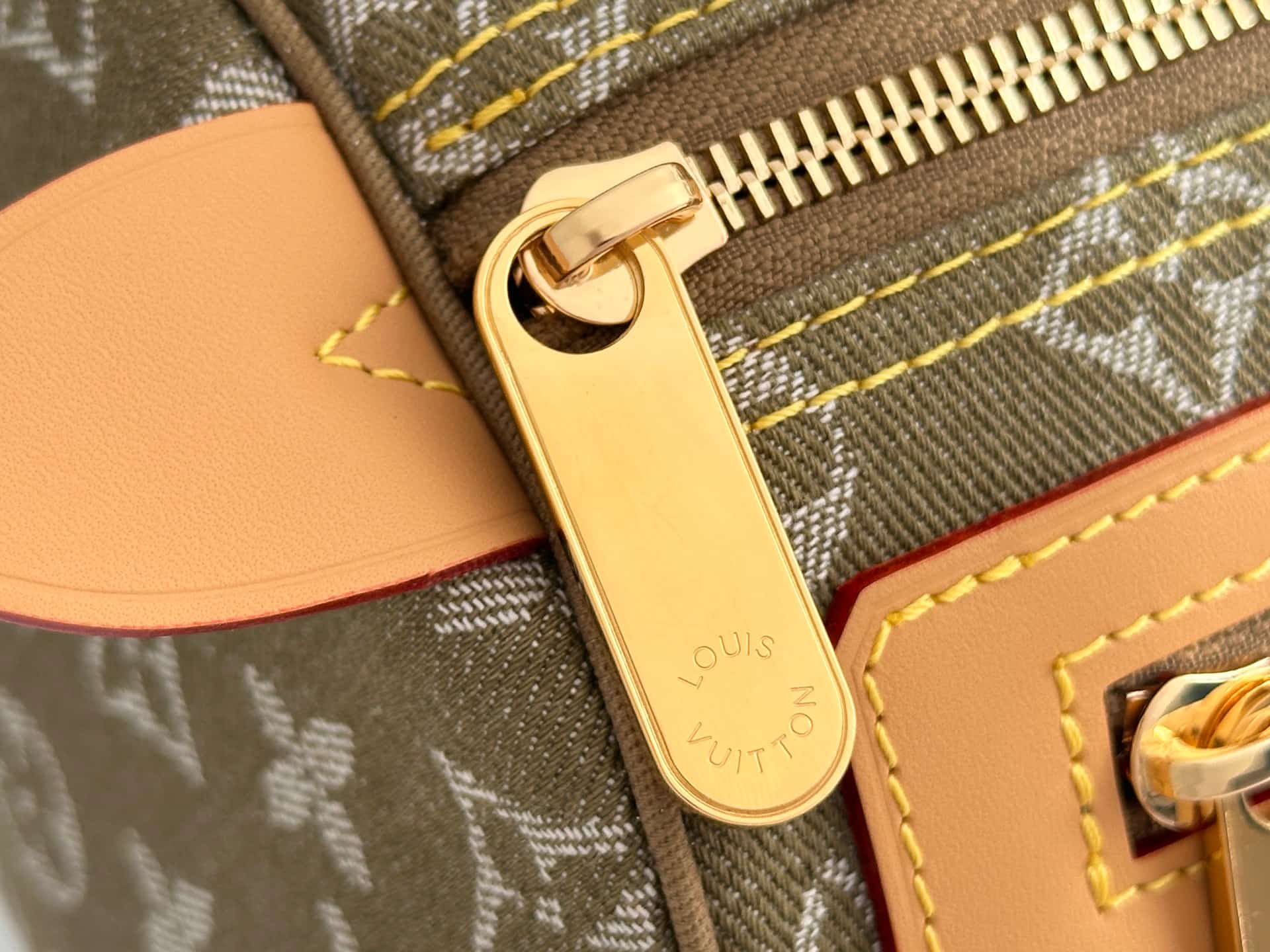 Louis Vuitton Neo Speedy Handbag in Green Denim M95215 High