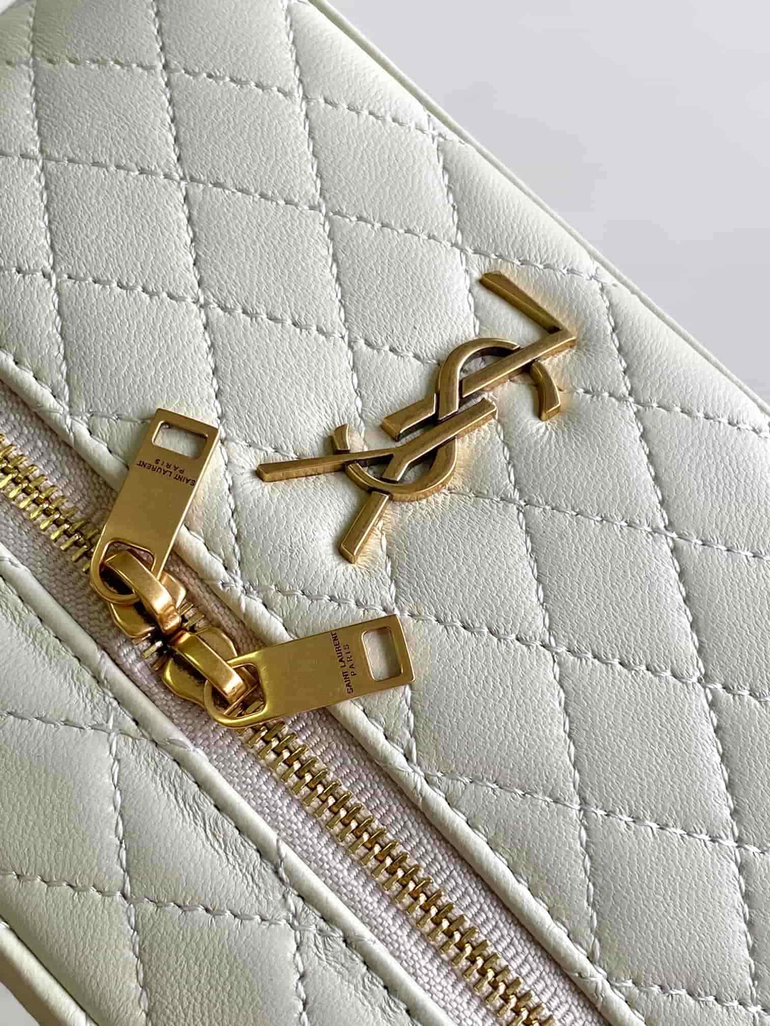 GABY VANITY BAG LAMBSKIN White High