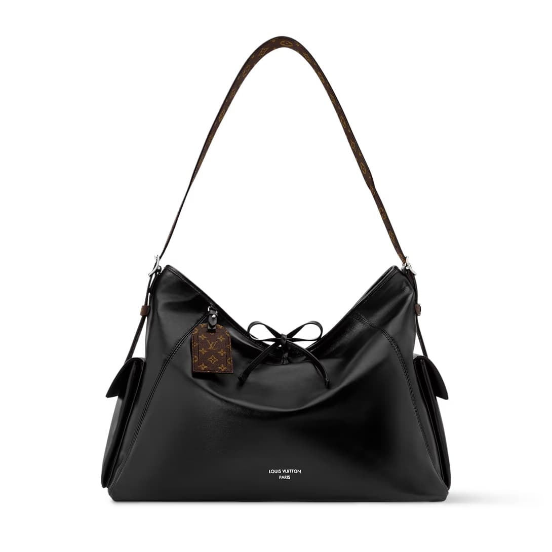 Louis Vuitton CarryAll Travel Bag Black Calf leather M15175 TOP
