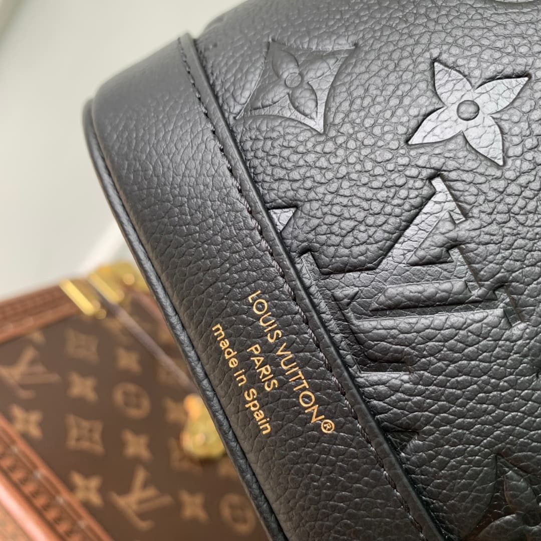 Louis Vuitton Nano Noé Backpack Monogram Empreinte Leather M14549 Black High