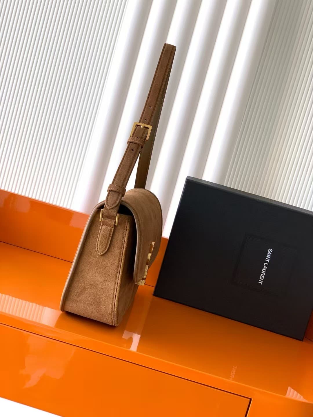 SAINT LAURENT SOLFERINO LARGE IN SUEDE High