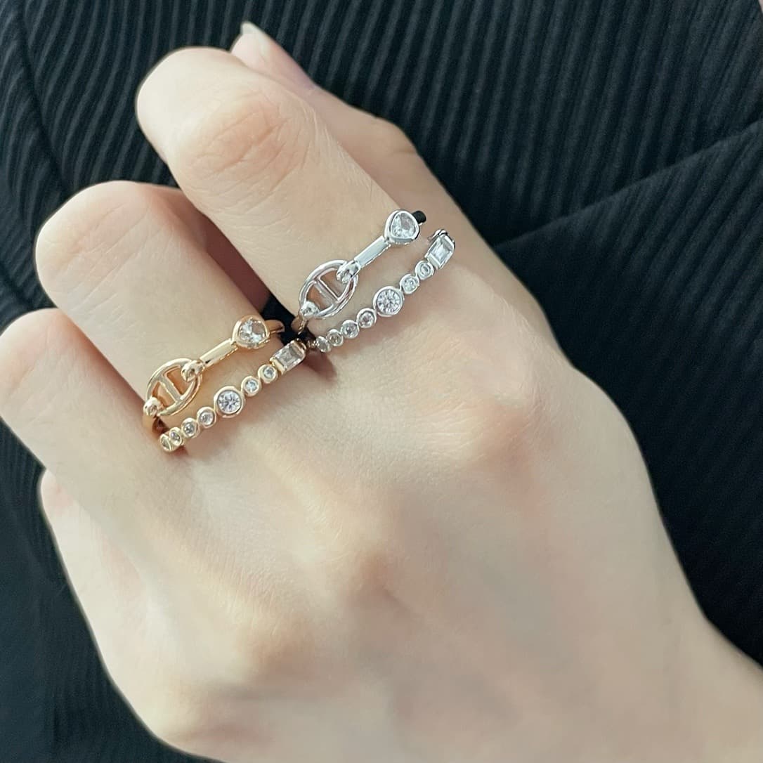 Hermès Chaine d'ancre Chaos Fancy Ring V-Gold High