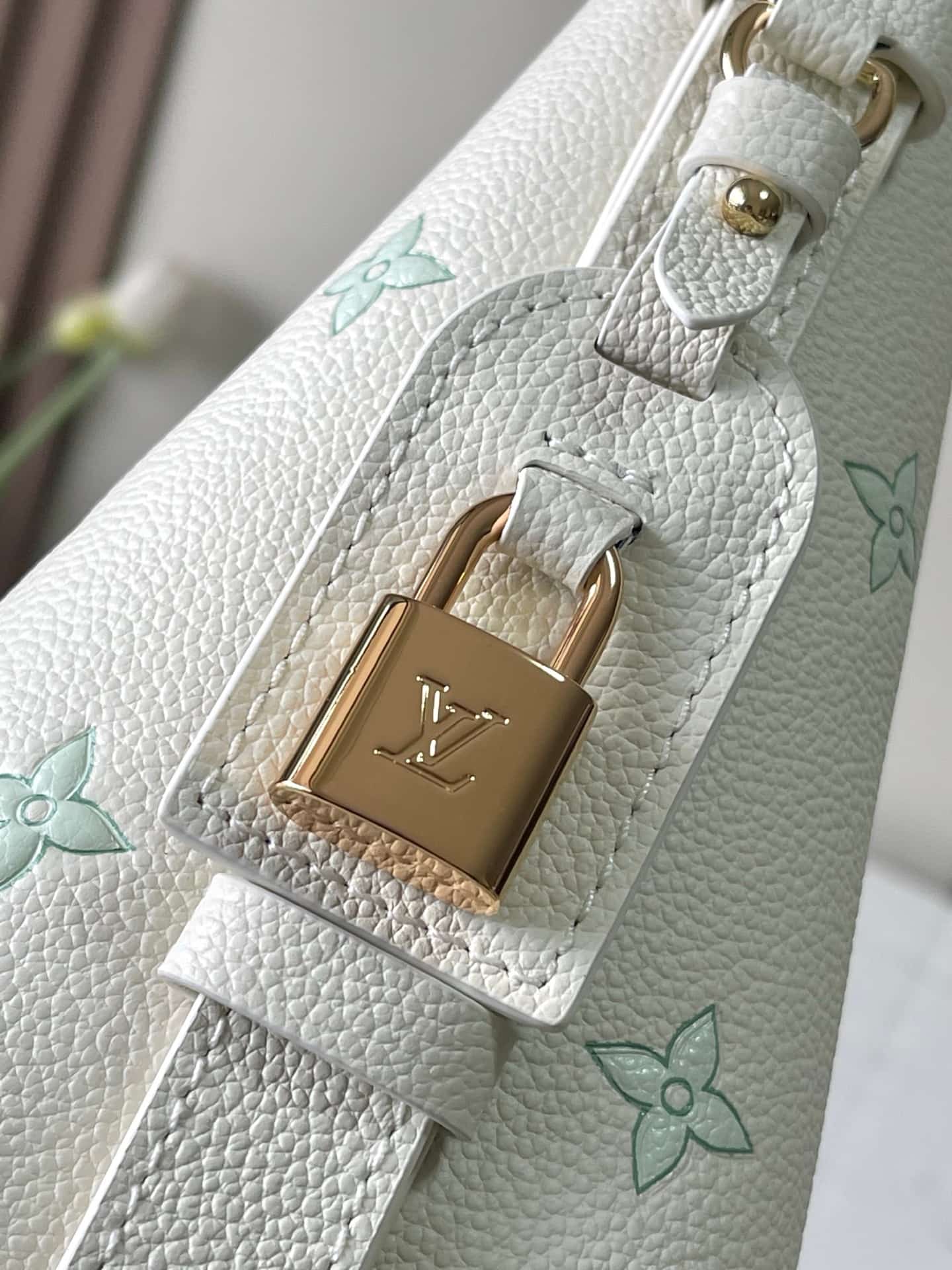 Louis Vuitton All In BB Milky White/Green Cowhide leather M27570 High