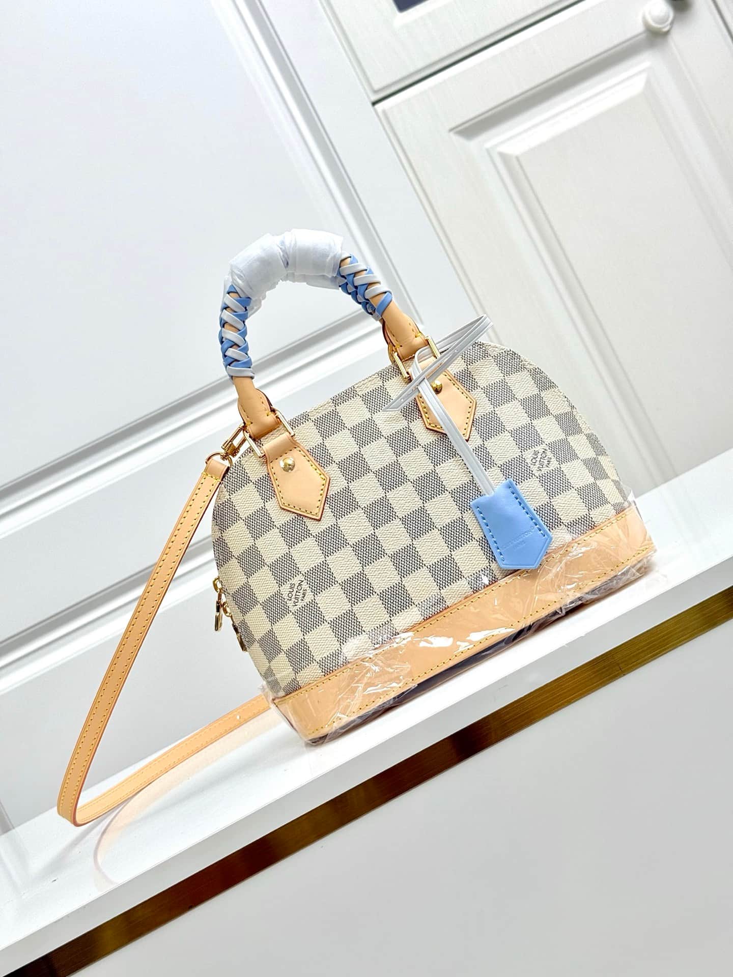 Louis Vuitton Alma BB Damier Azur/Bleu Olympe Coated canvas N40902 High