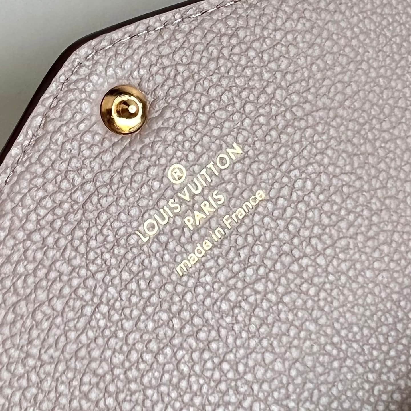 Louis Vuitton Sarah Wallet Touterelle Beige Monogram Empreinte Leather M82256 High