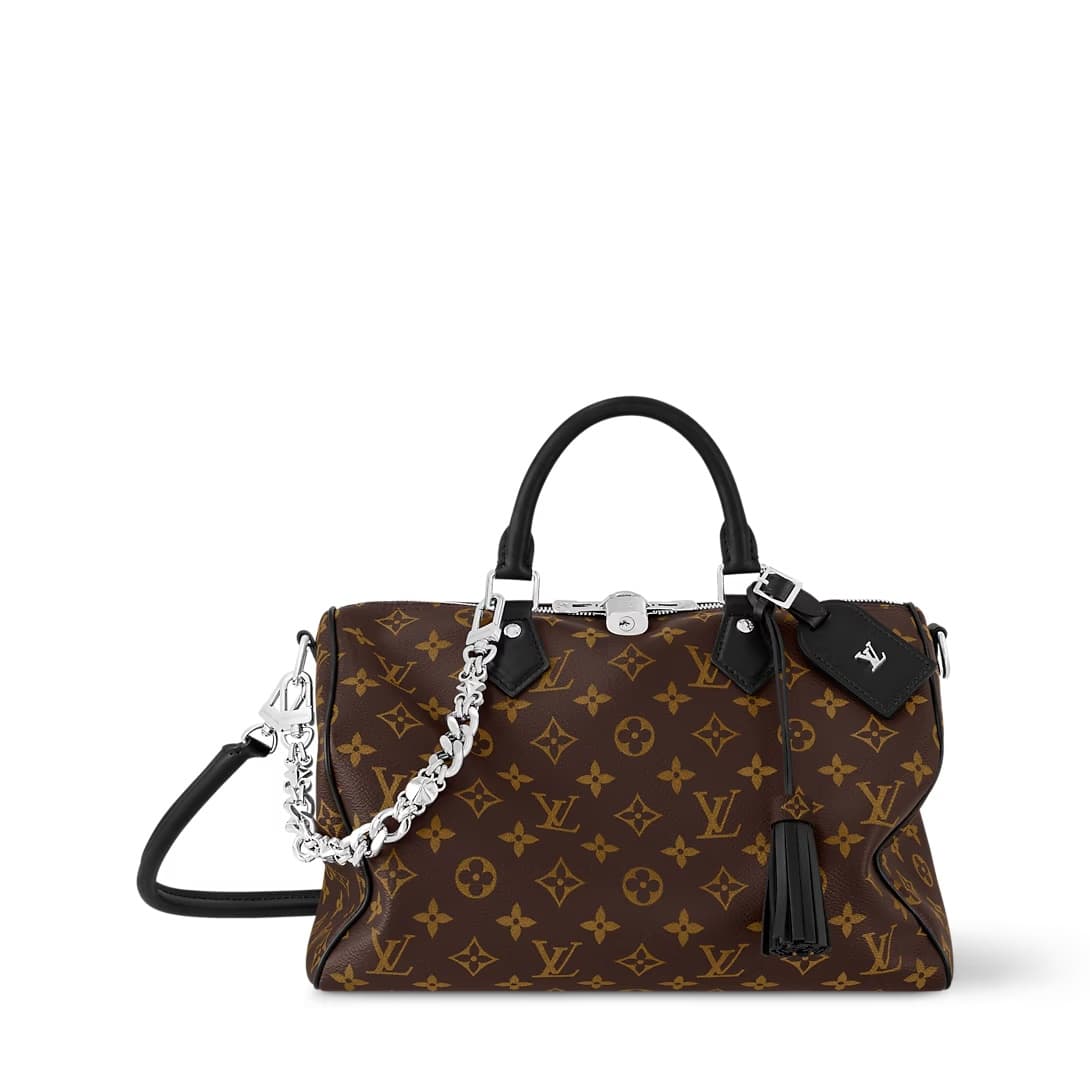 Louis Vuitton Speedy Soft 30 Dark Monogram Coated canvas Black M12243 TOP