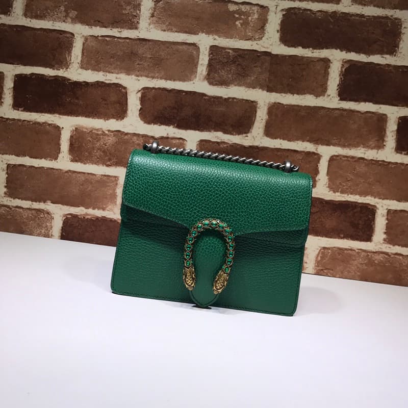 Dionysus Leather mini Bag 421970 Green High