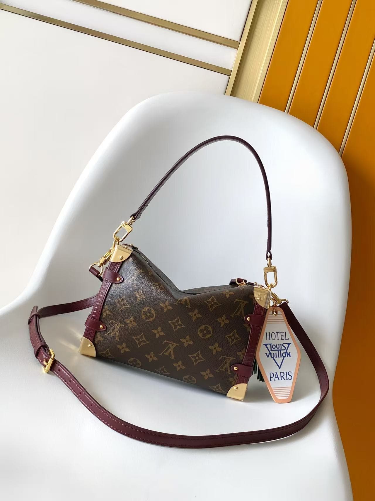 Louis Vuitton Side Trunk MM Monogram Ebene Coated canvas M28569 High