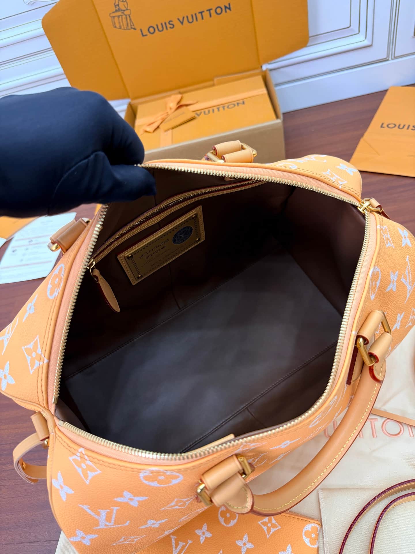 Louis Vuitton Speedy P9 Bandoulière 40 Summer Peach Calf leather M13919 TOP