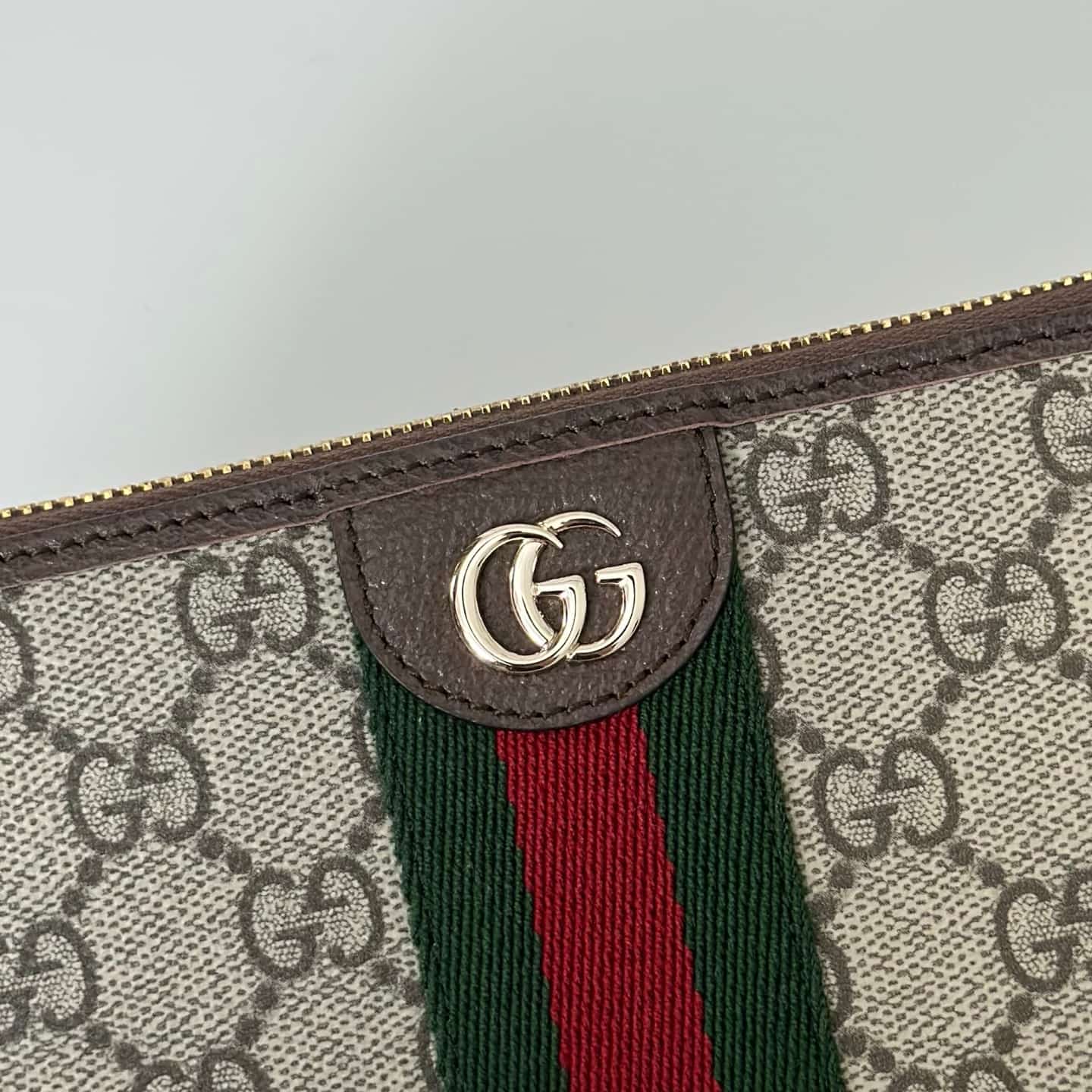 Gucci Ophidia zip around wallet Coffee ‎838484 High