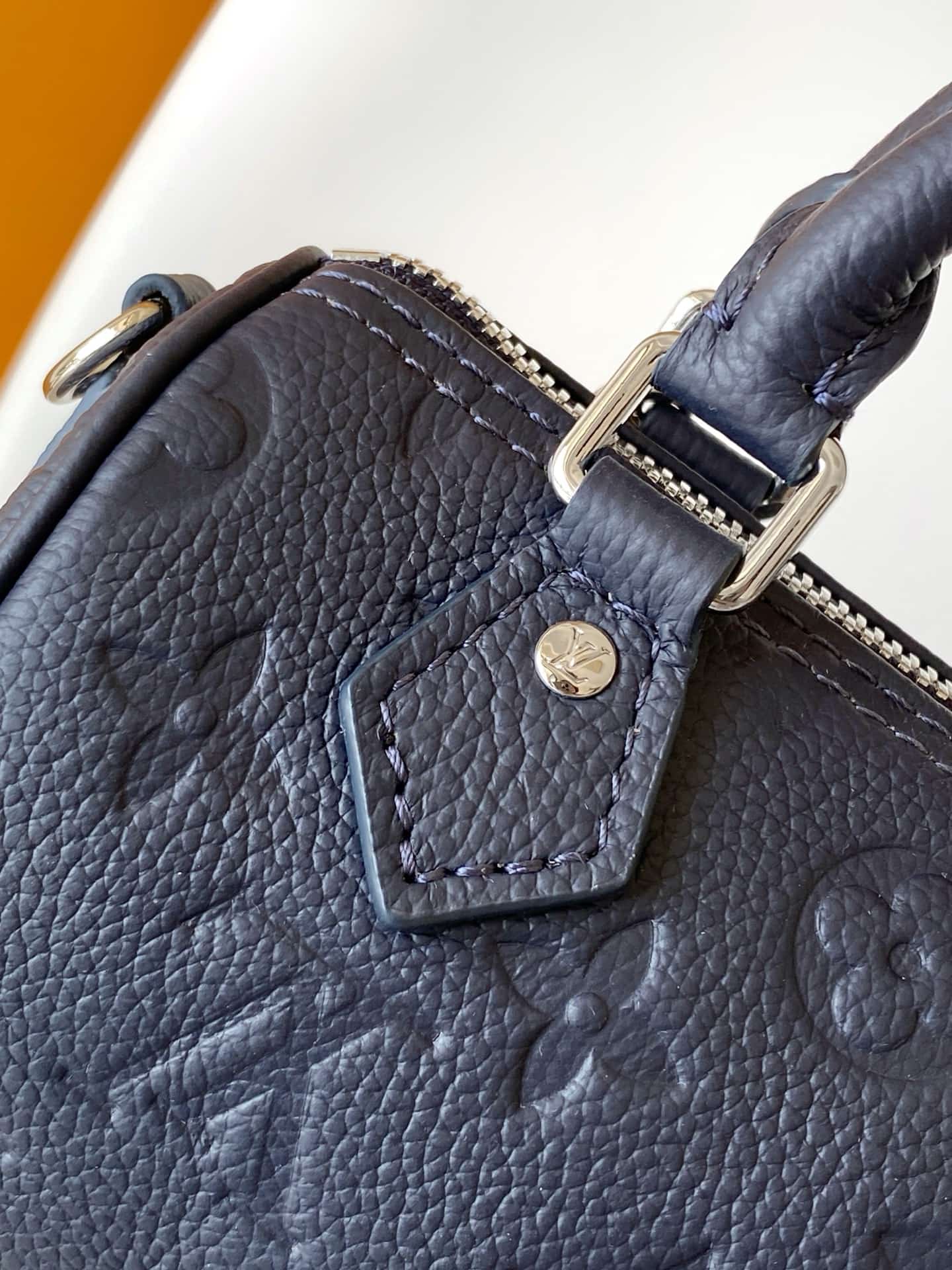 Louis Vuitton Nano Speedy Shimmery Ink Cowhide leather M26510 High