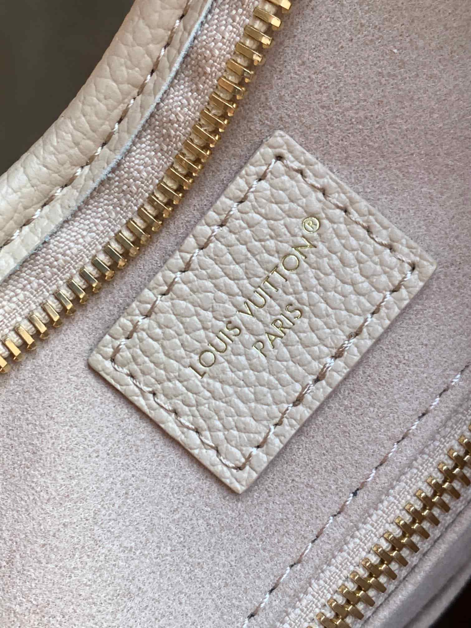 Louis Vuitton CarryAll PM Crème Beige Monogram Empreinte Leather M46293 High