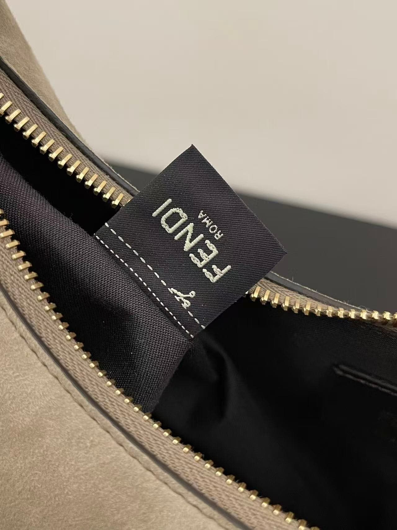 Fendigraphy Medium Suede Bag High