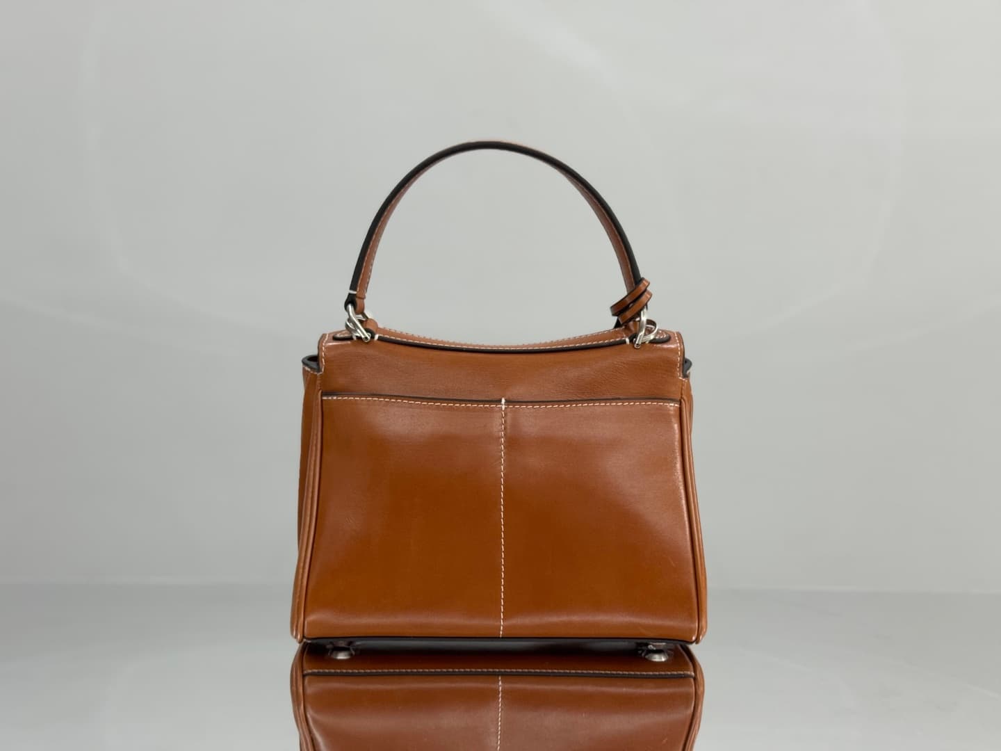 Balenciaga Rodeo Mini Bag in Tan Leather With Silver-Tone Metal TOP