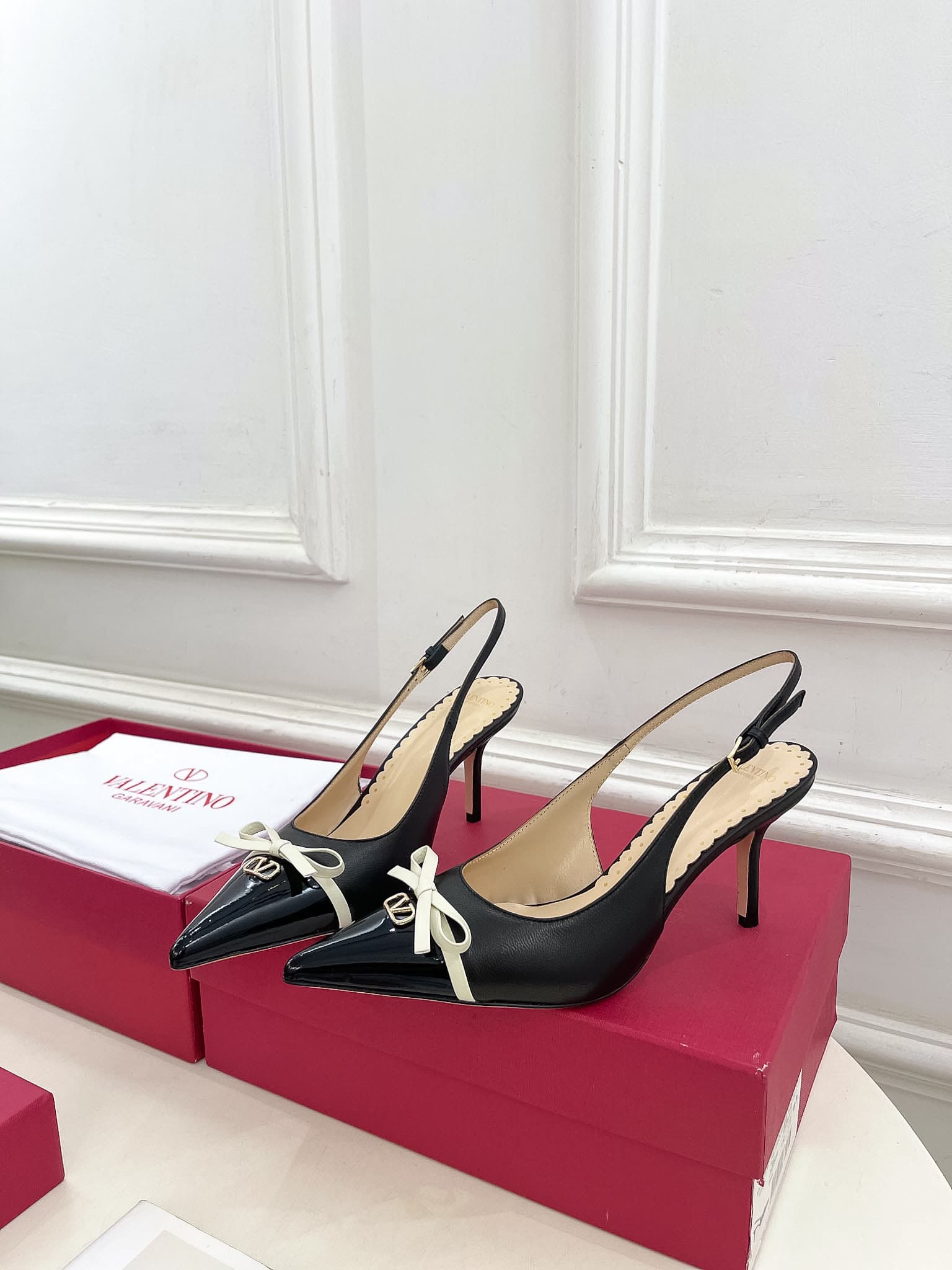 Valentino Bepointy Slingback Pump Shoes High Women
