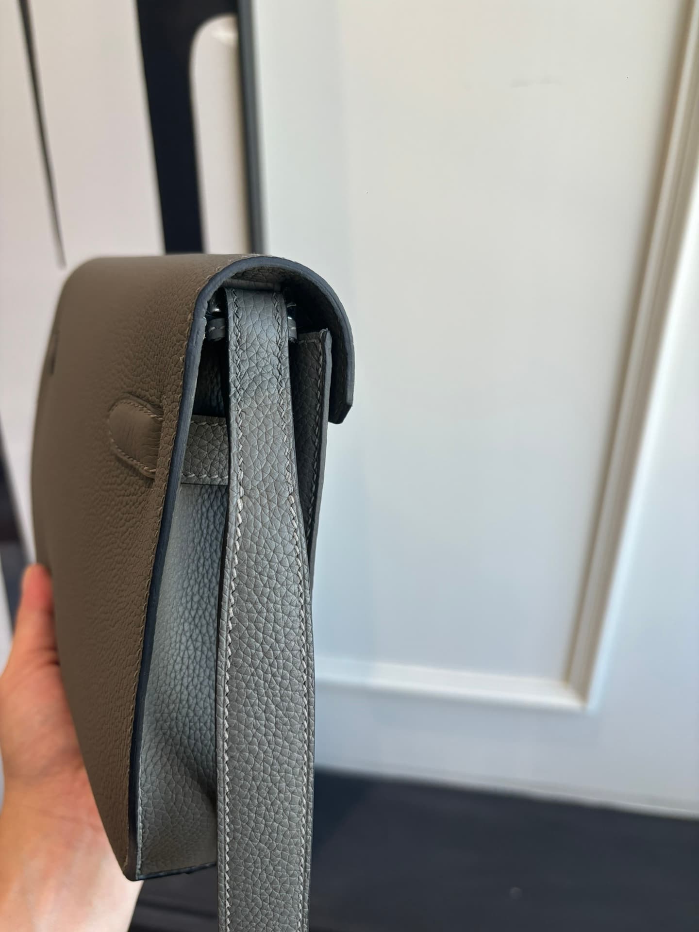 Hermes Kelly Depeches 25 Pouch Togo Leather WAX High