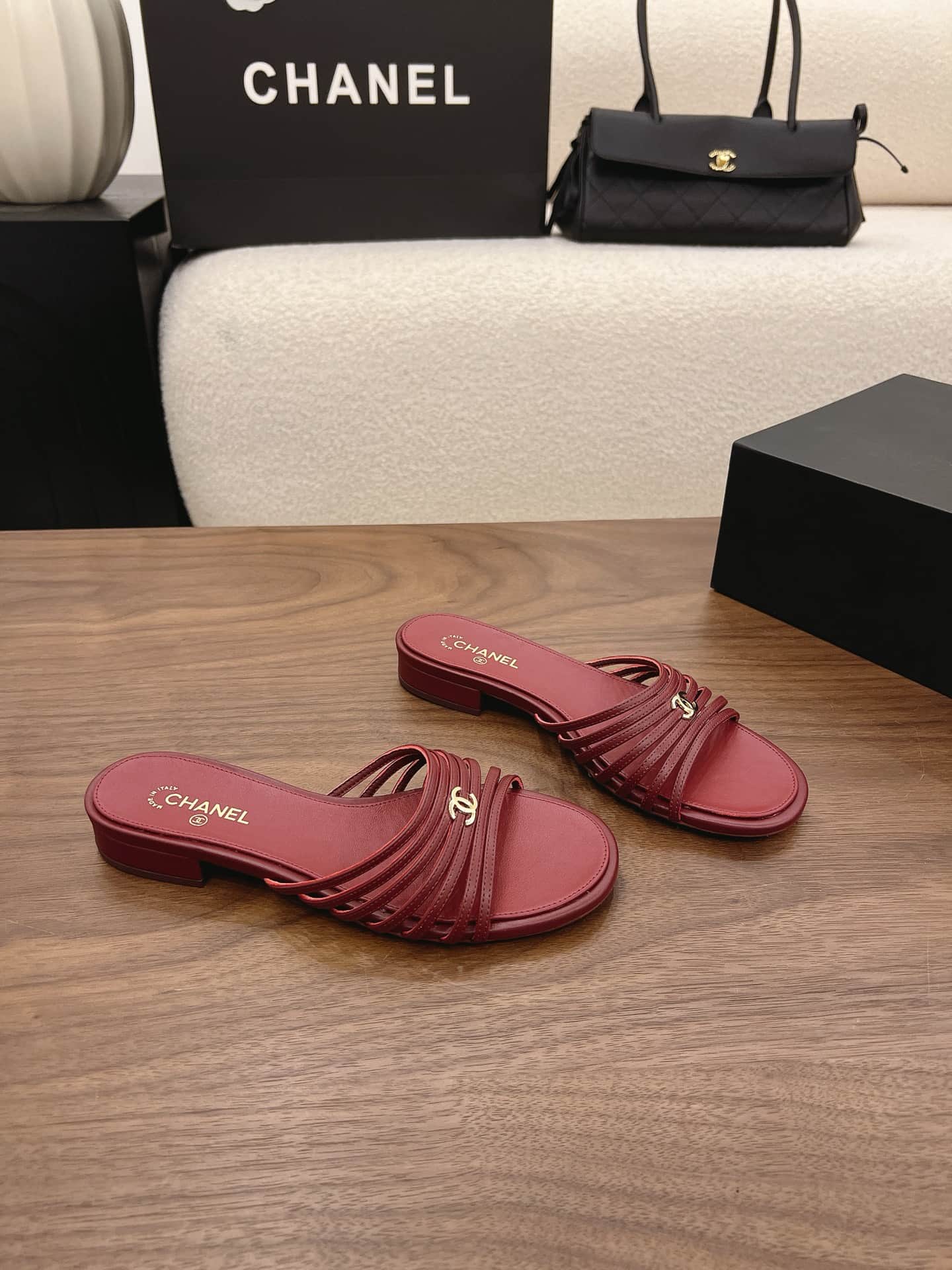 Chanel Heeled Sandal Shoes Women