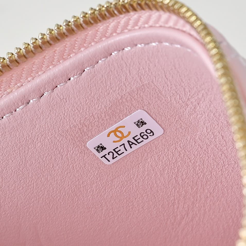 Chanel Vanity with Chain AP2303 Lambskin Gold Metal Pink High