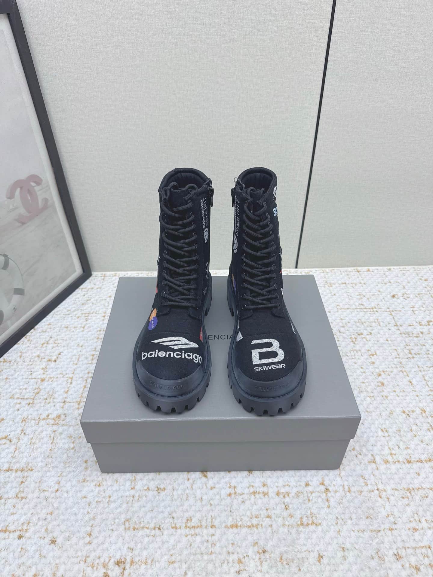 Balenciaga Combat Strike Boots Shoes Men