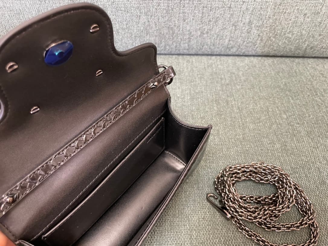 Valentino Garavani MINILOC mini shoulder bag 1133S Calfskin Black High