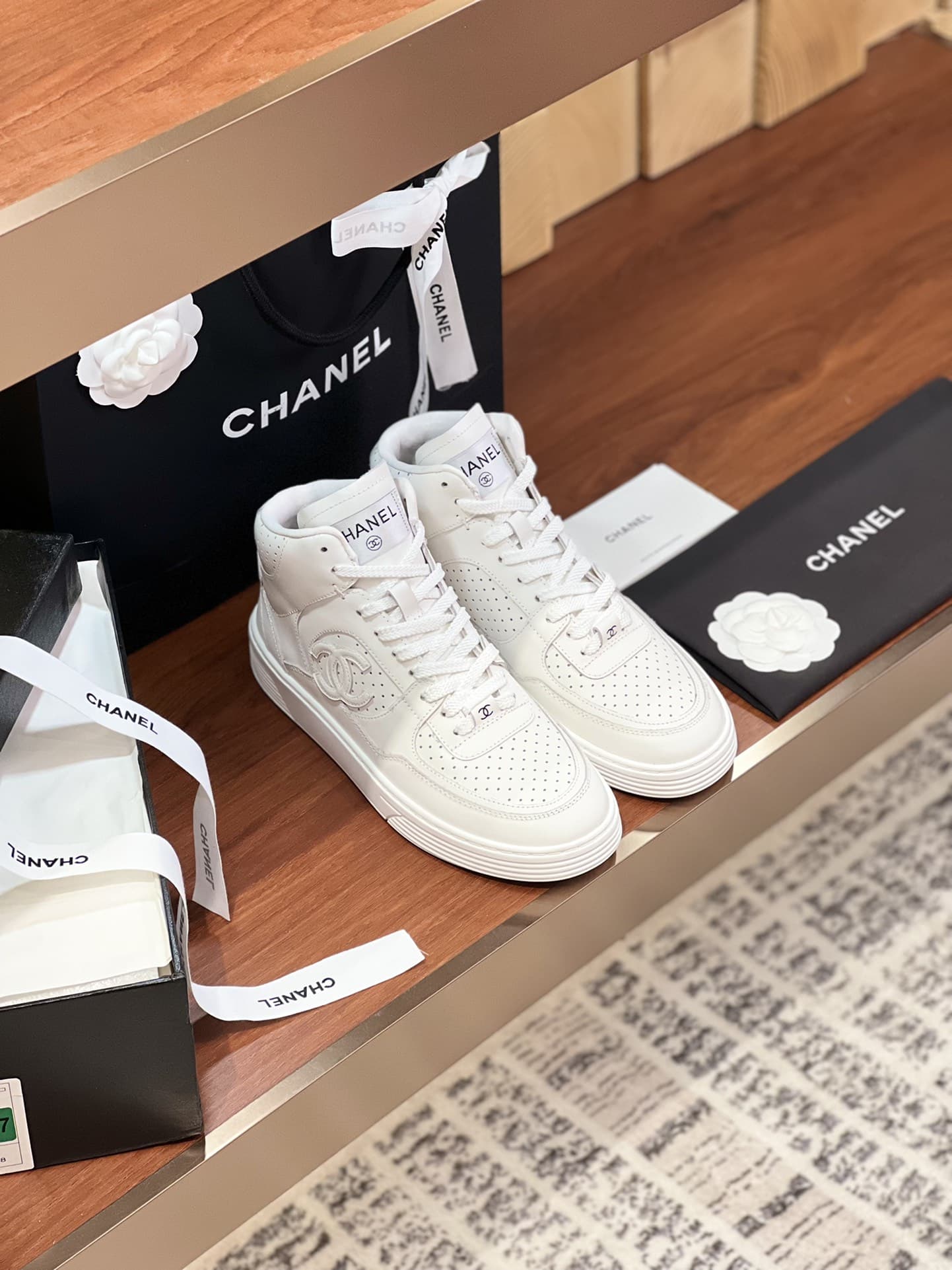 Chanel High Top Sneaker Shoes Women