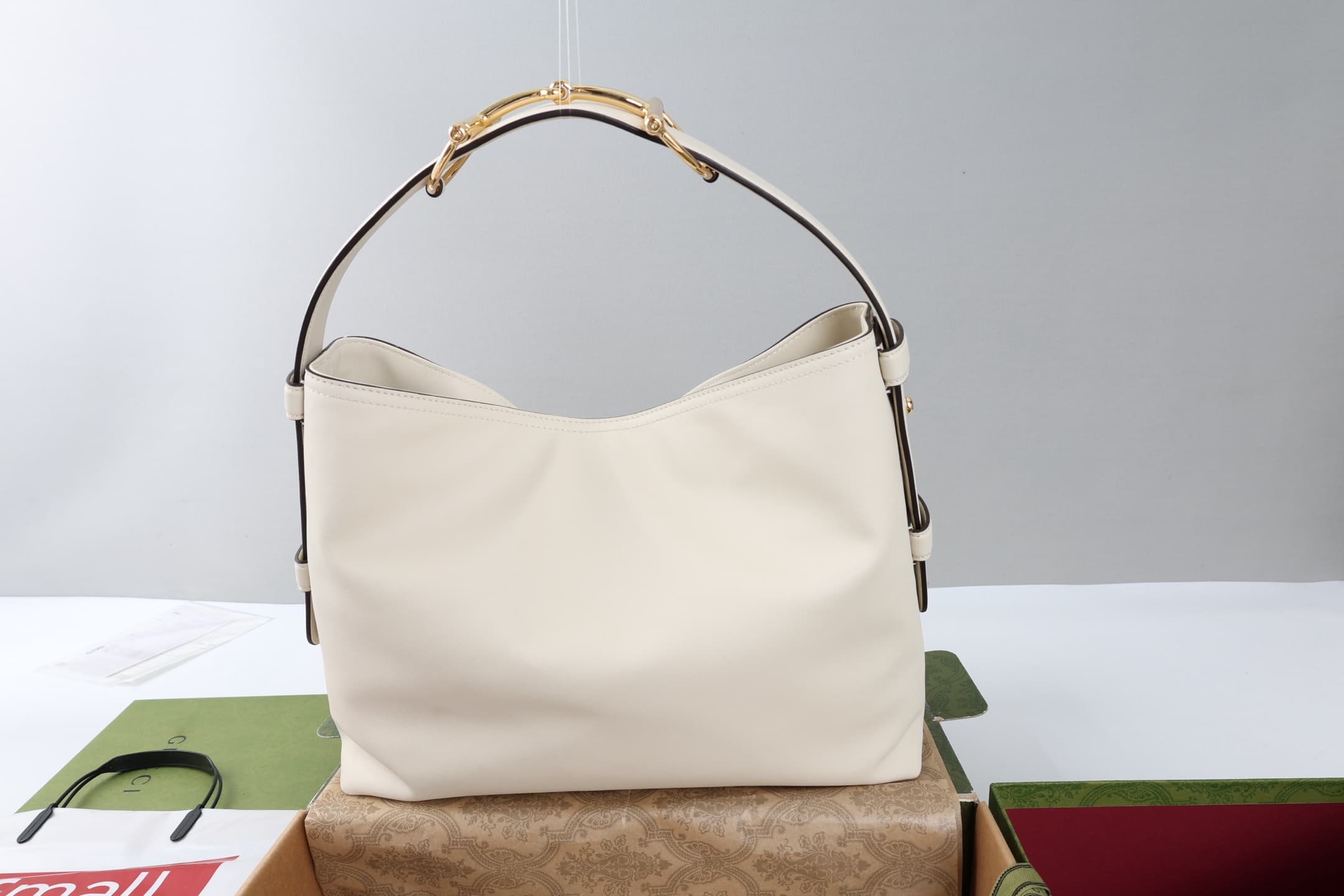 Gucci Beatrix medium tote bag White soft smooth leather ‎850926 High