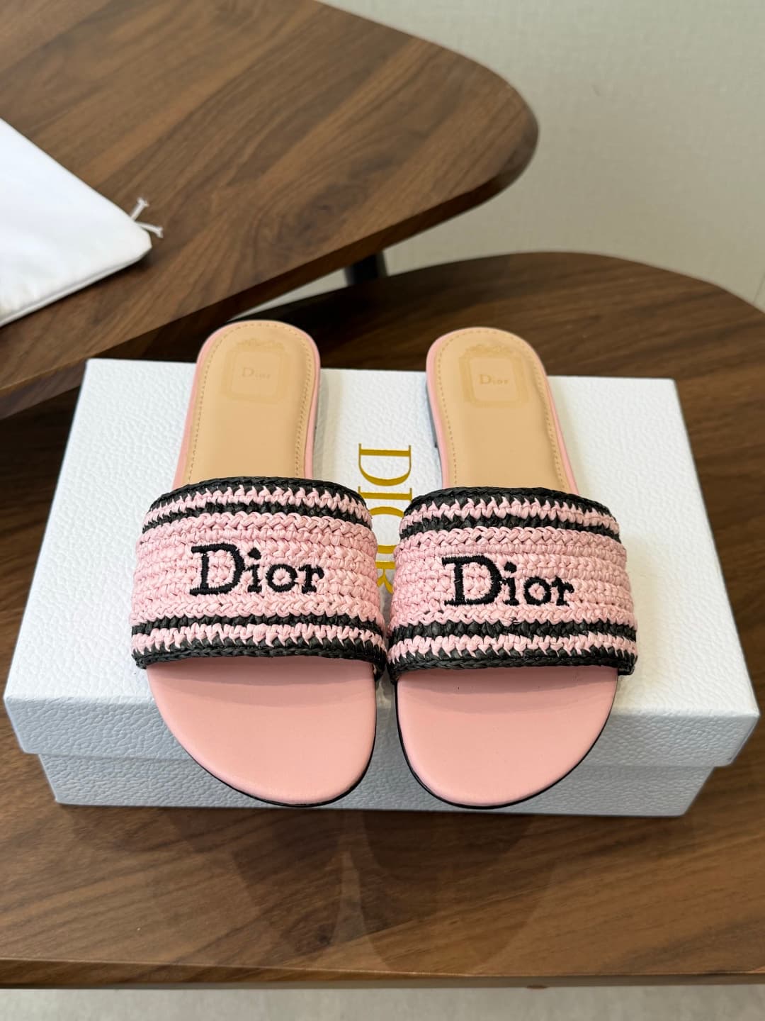 Dior Dioriviera Woven slides