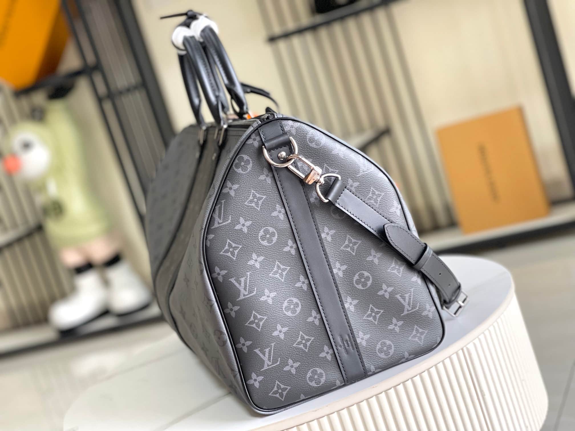 Louis Vuitton Keepall Bandoulière 50 Monogram Eclipse coated canvas M45392 TOP