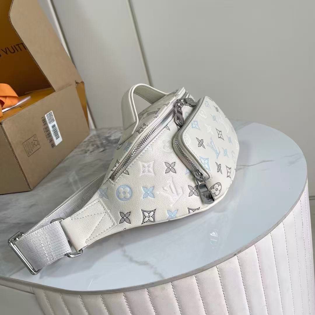 Louis Vuitton Rush Bumbag Ecru White Monogram Shadow calfskin leather M28619 High