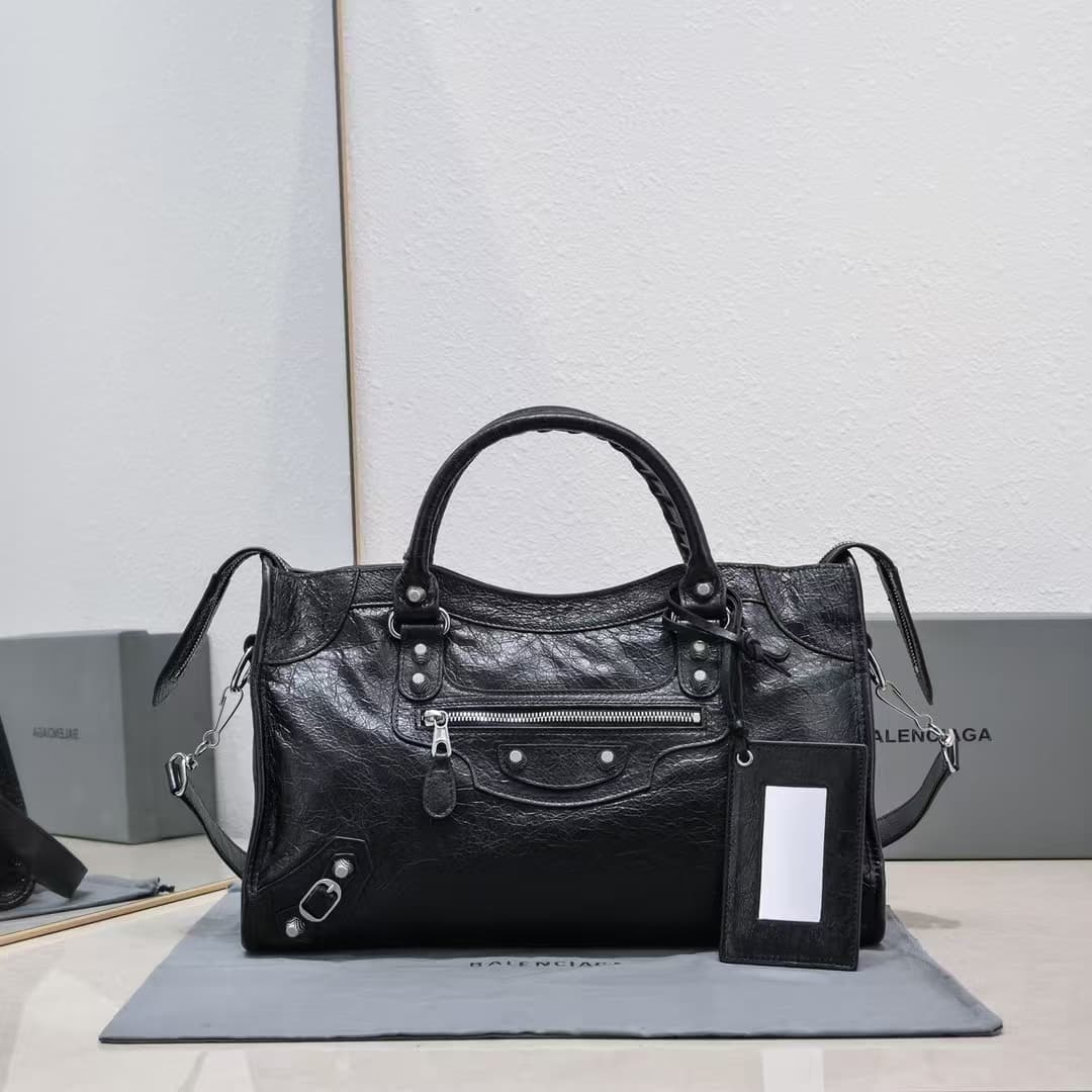 Balenciaga Women's Le City First Bag in Black High