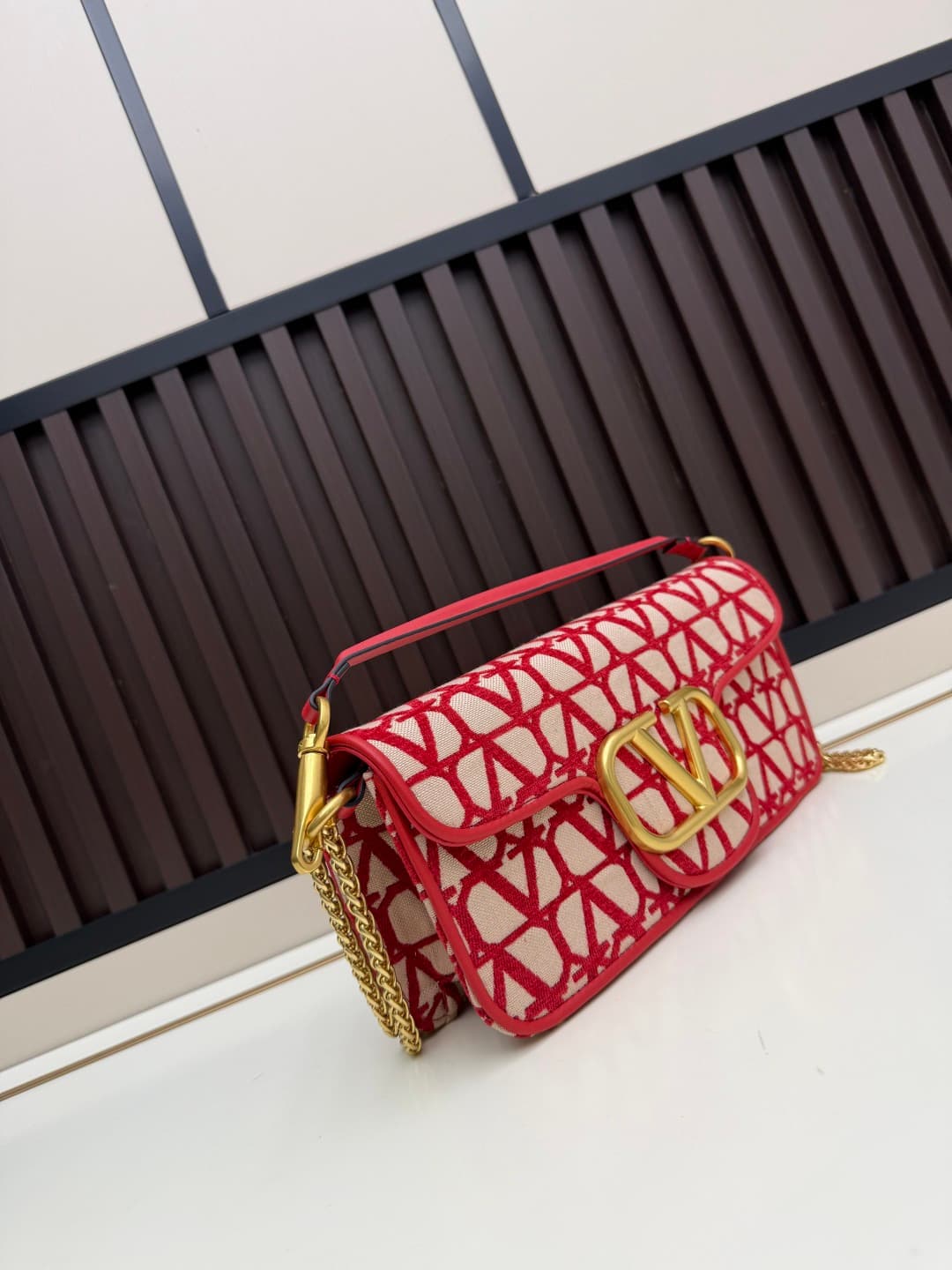 Valentino VLogo Garavani Loco Shoulder Bag in Toile Iconographe High