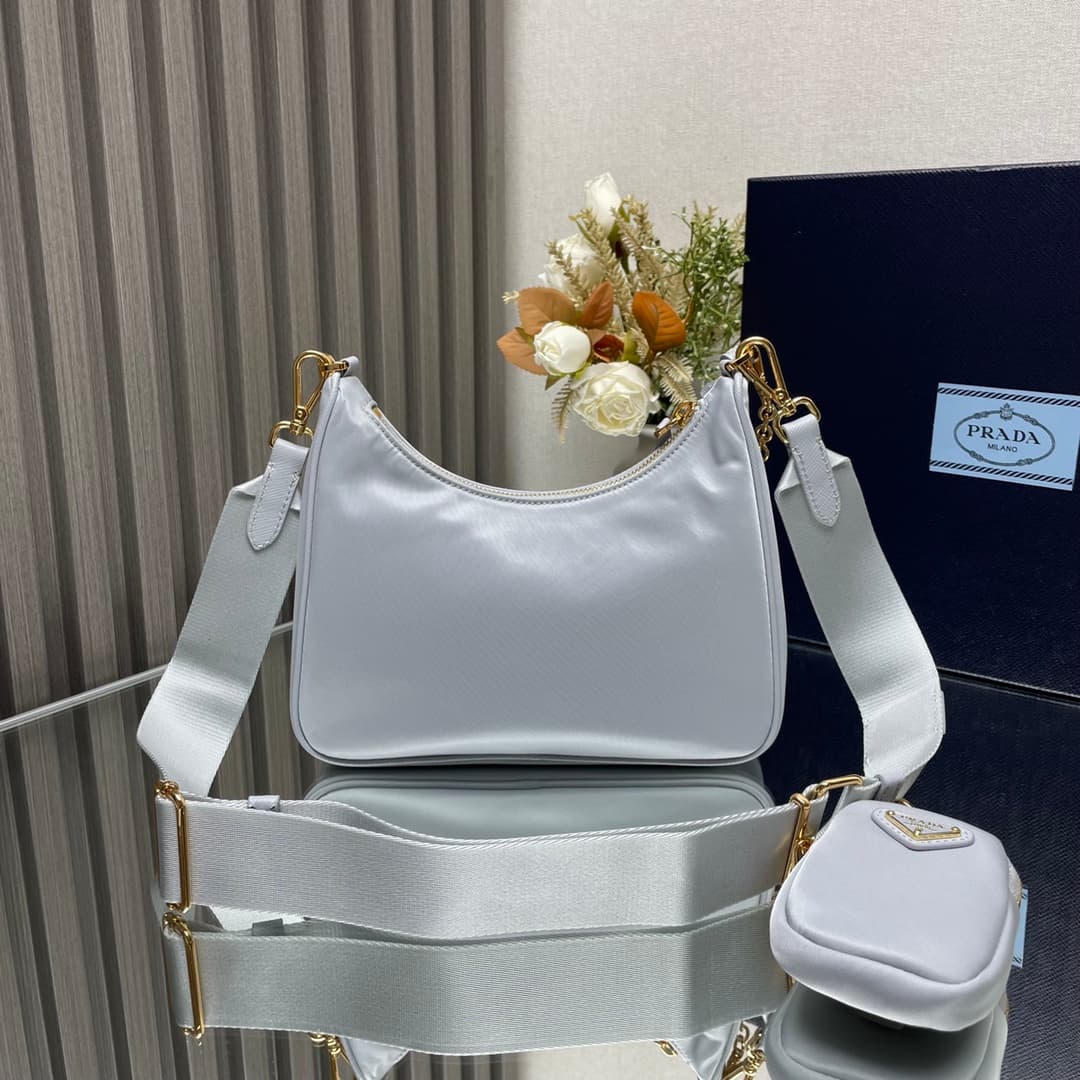 Prada Re-Edition 2005 Nylon bag 1BH204 Blue High