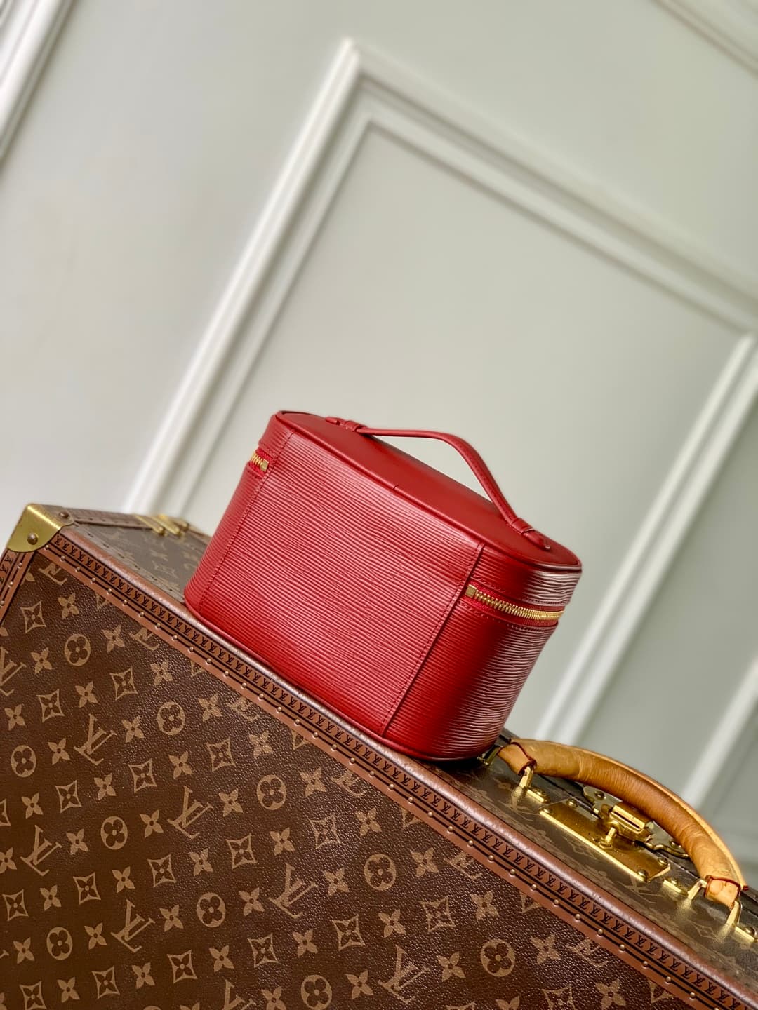 Louis Vuitton Nice Mini Epi grained leather Rouge M15191 Monogram Red High