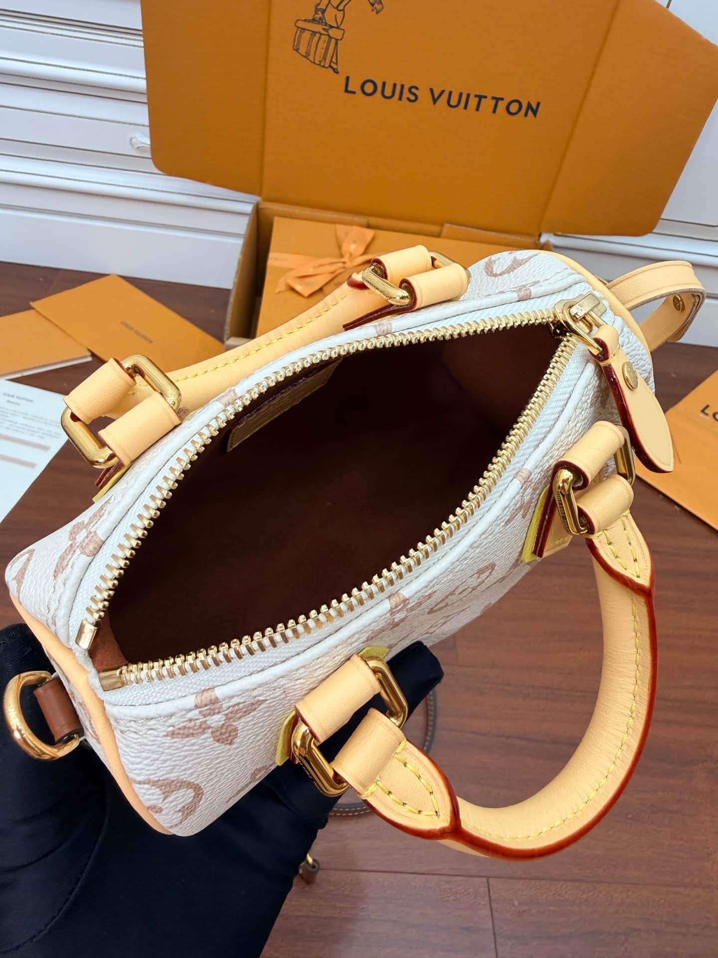 Louis Vuitton Nano Speedy Monogram Dune Coated canvas M29781 TOP