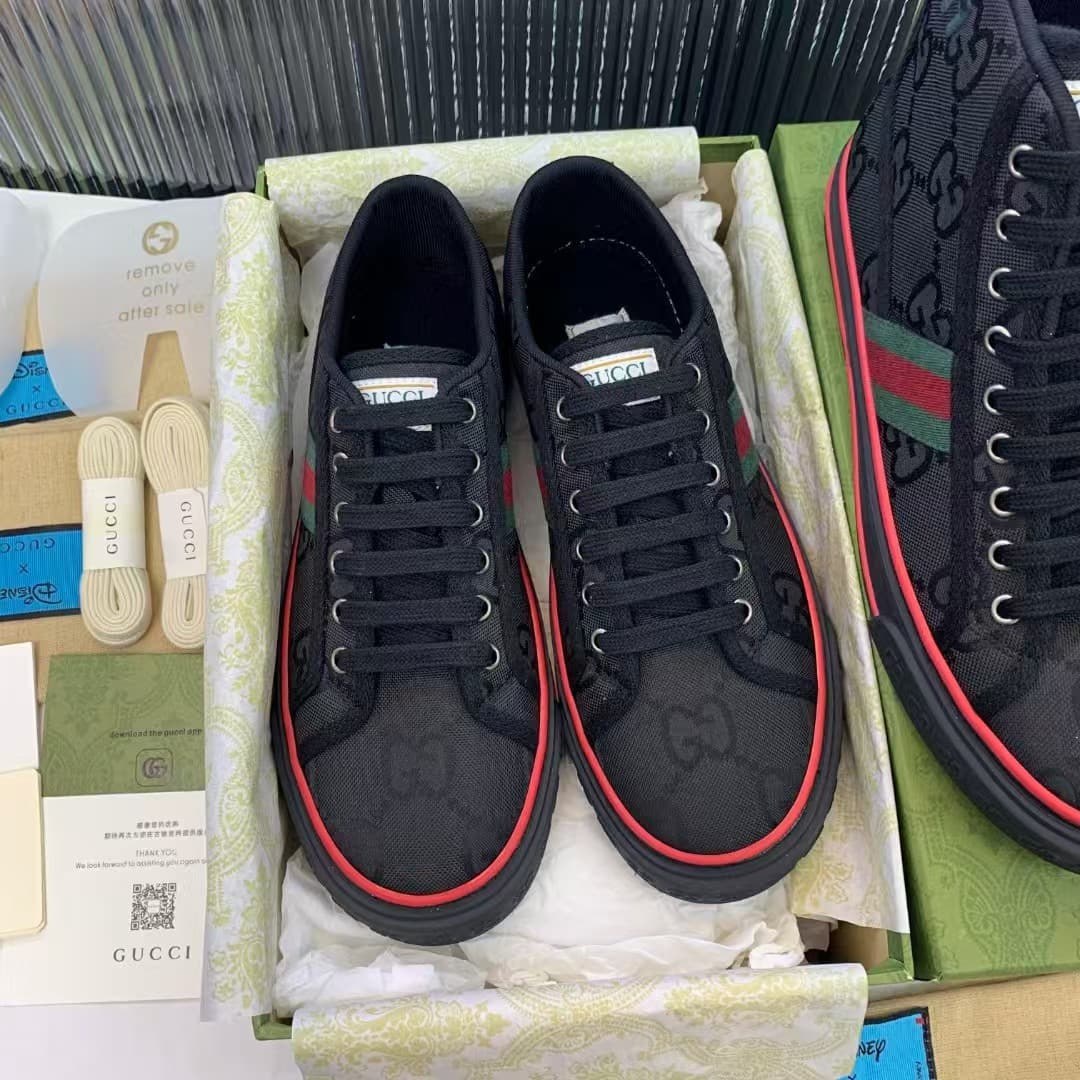 Gucci Tennis 1977 Off the Grid Low Black Shoes Women