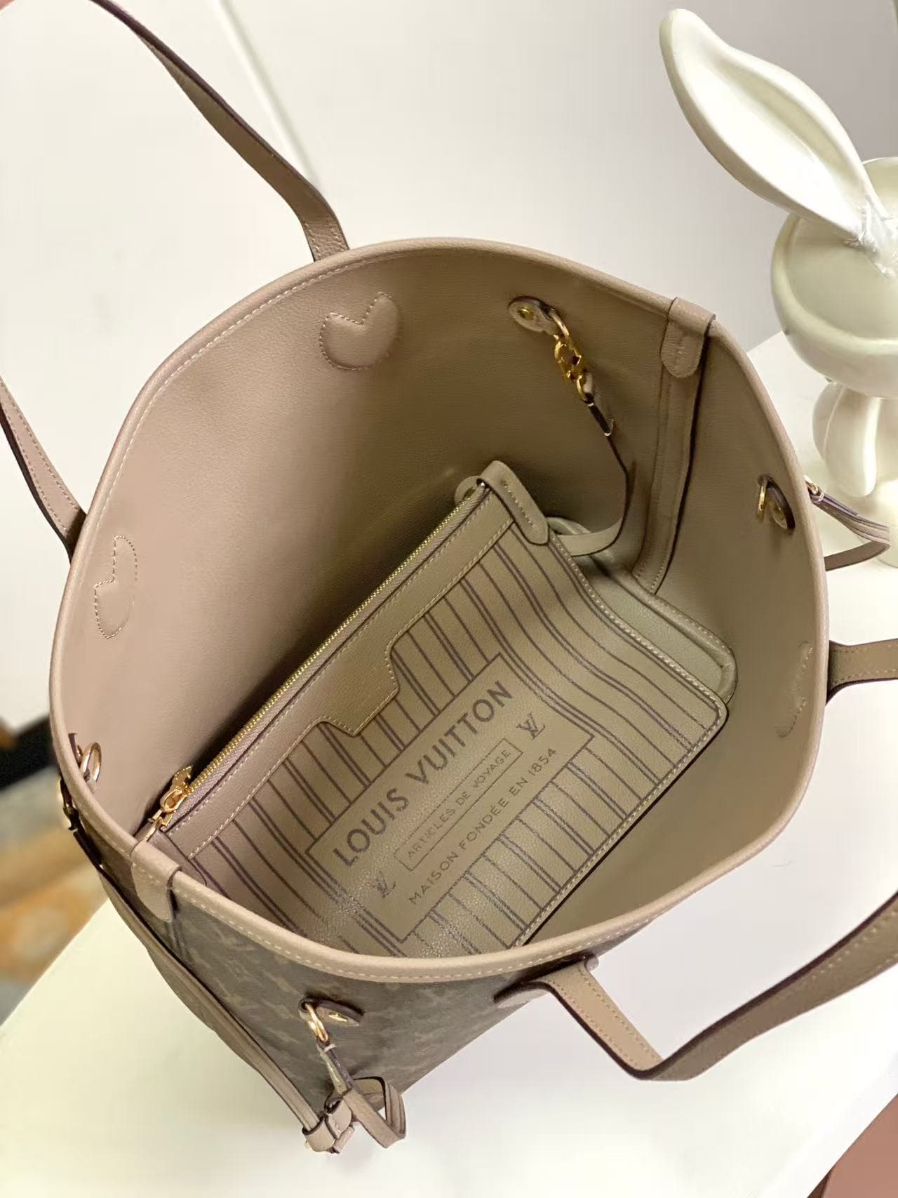 Louis Vuitton Neverfull Inside Out MM Monogram/Smoke Coated canvas M25664 High