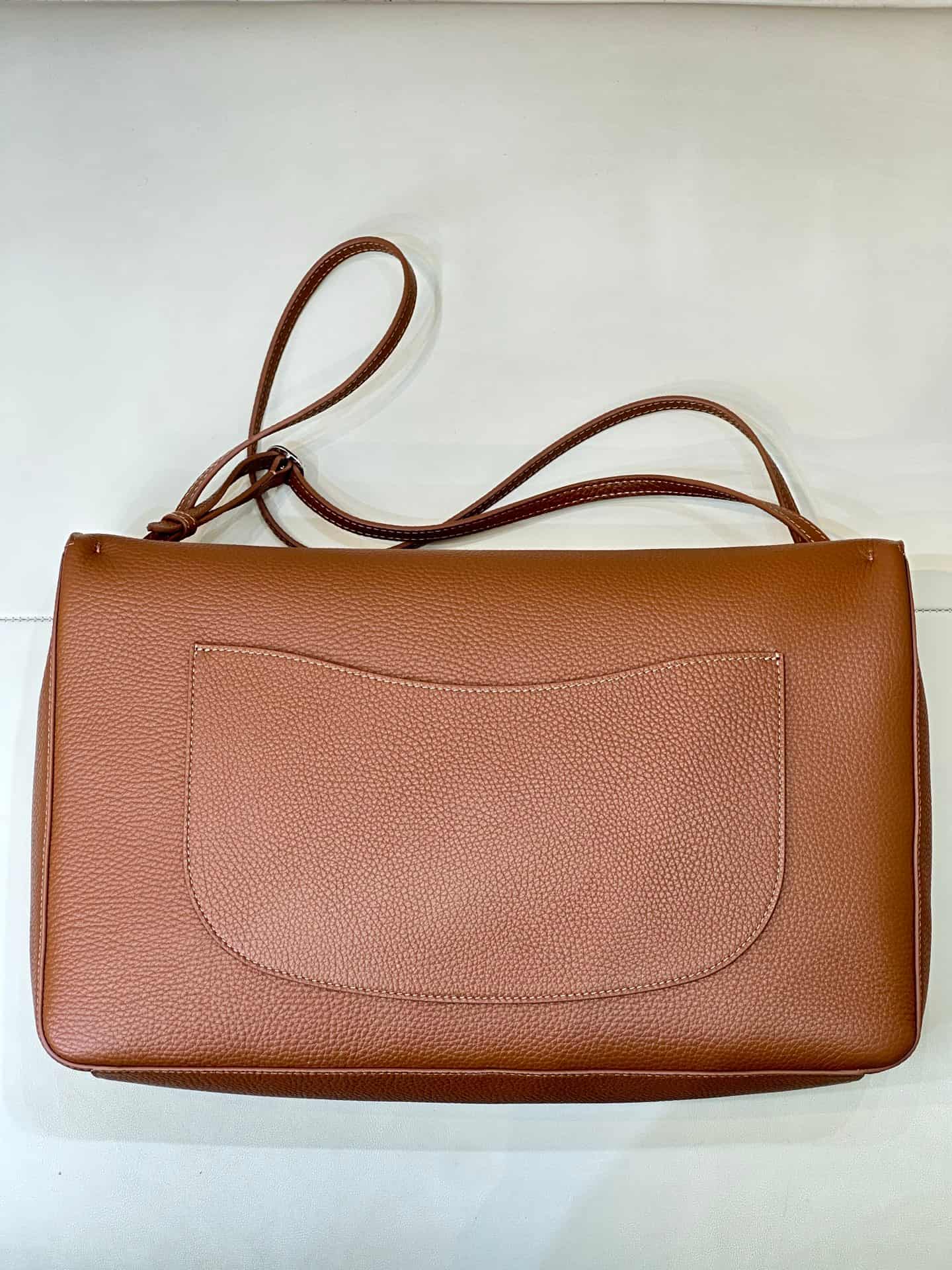 Chanel Maxi Flapbag Grained Calfskin & Silver Metal Caramel AS6233 TOP