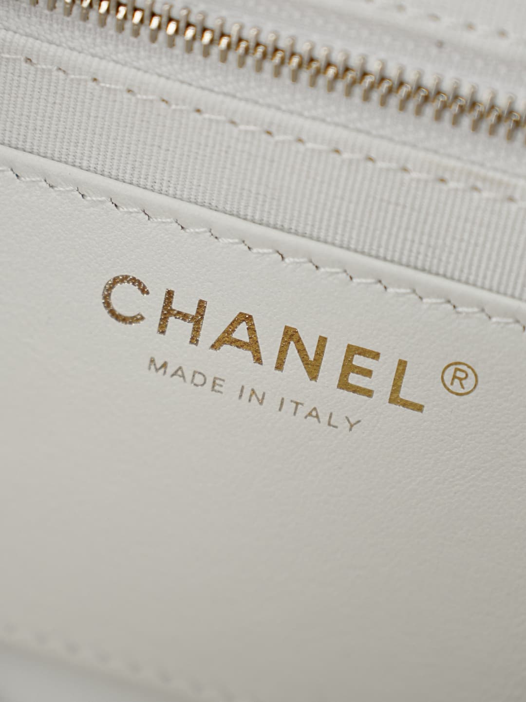 Chanel Small Business Affinity Duma Backpack Grained Calfskin&Gold-Tone Metal White AS3531 A