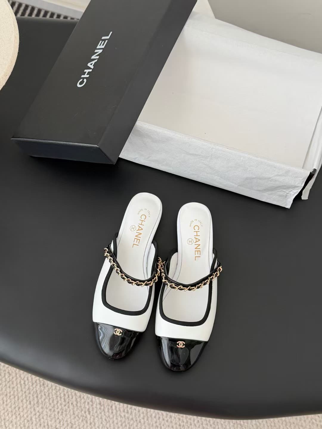 Chanel Mary Jane flats