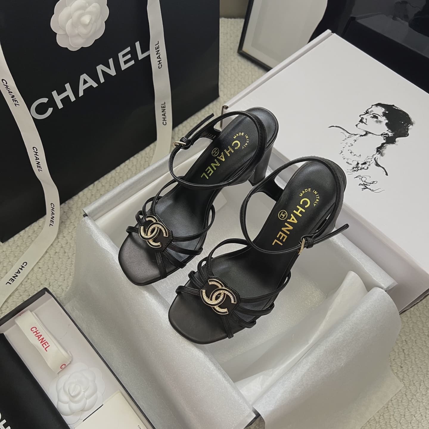 Chanel Sandal Shoes High Women