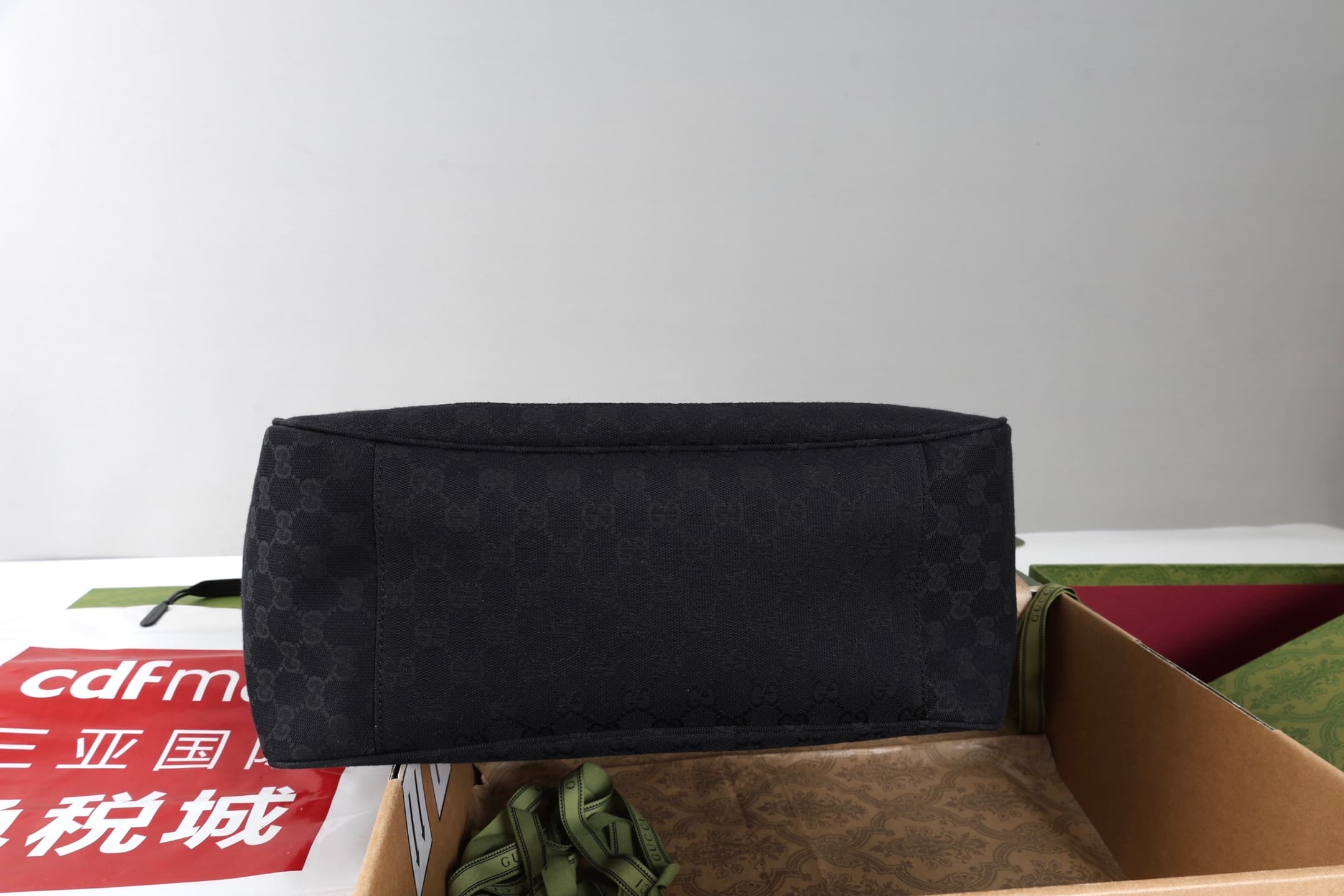 Gucci Mercato medium tote bag Black GG canvas 866645 High