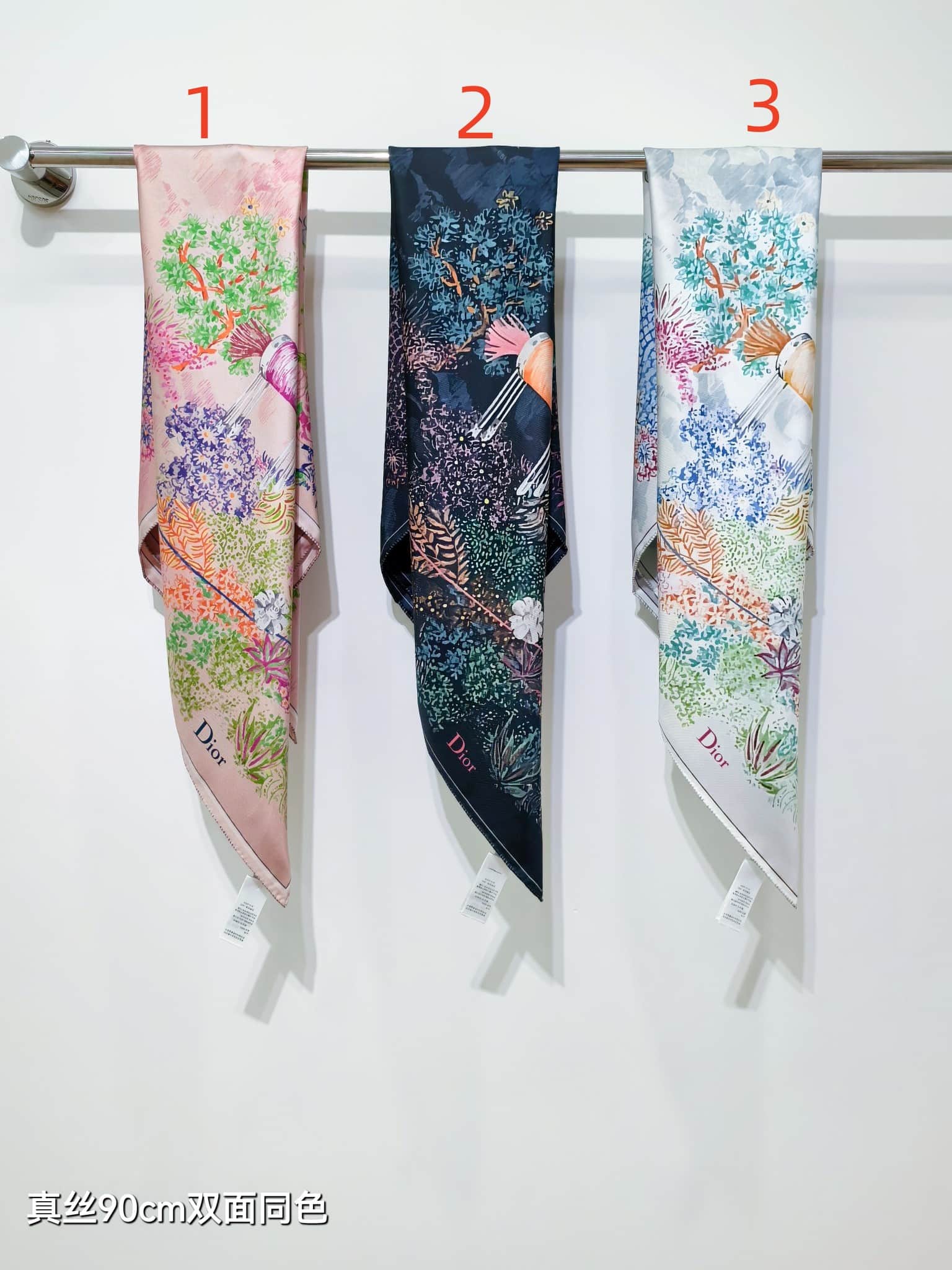 Dior Charming Garden 90 Square Scarf