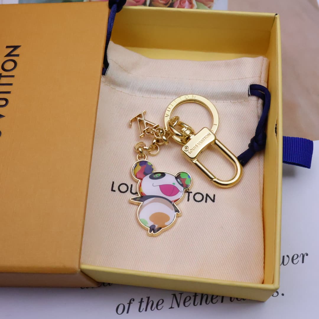 LV x Murakami Superflat Panda Key Holder M02467