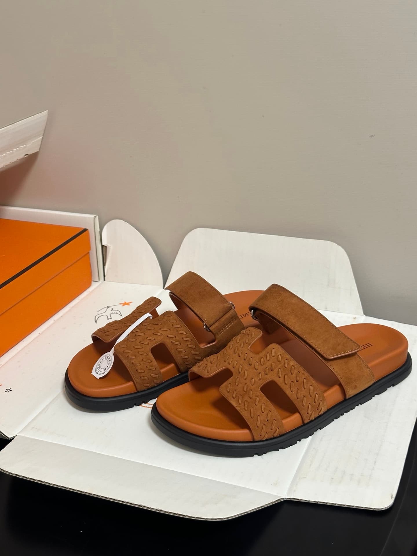 Hermès Chypre braided suede sandals Women